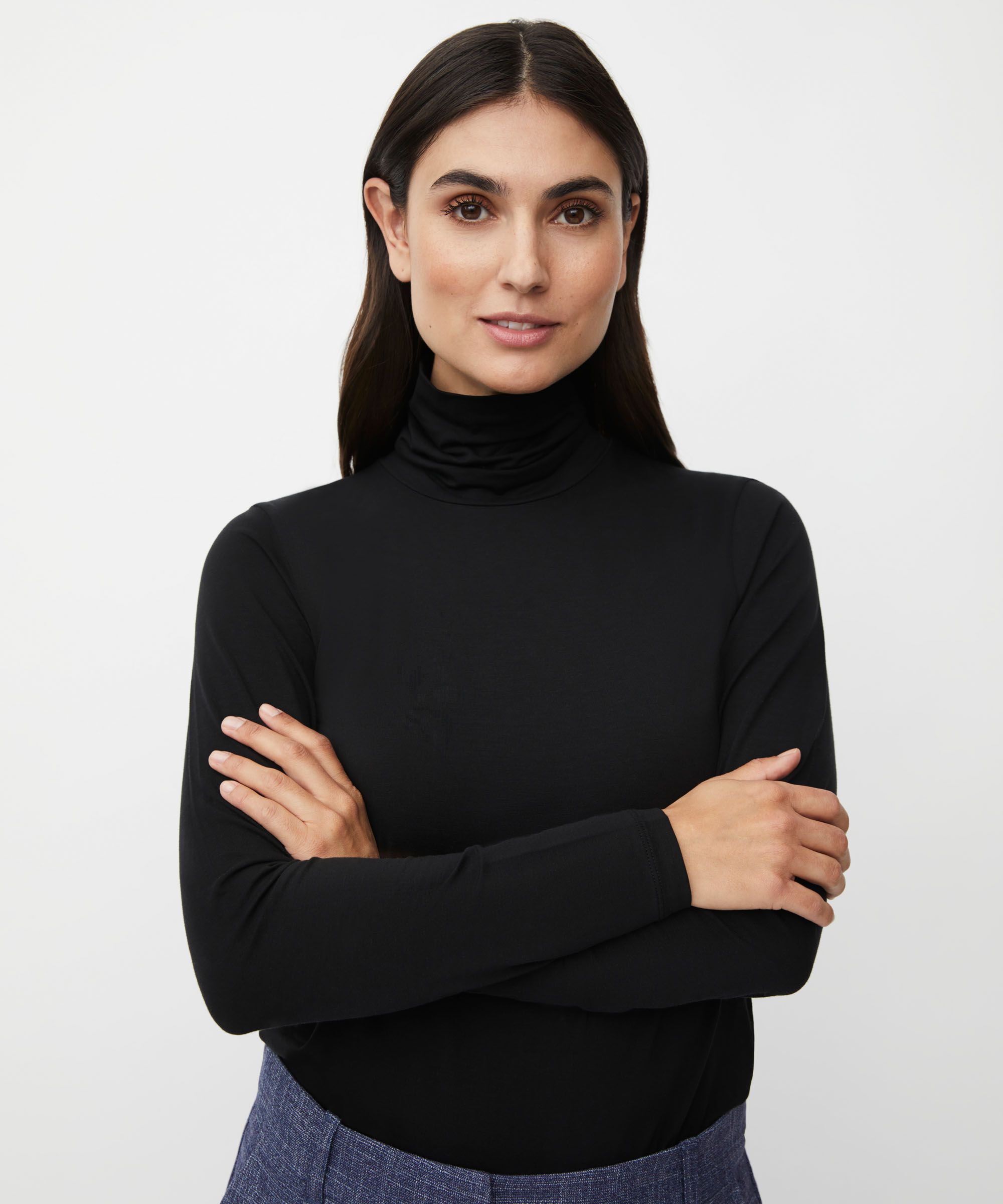 Brooklyn JERSEY Top, Black