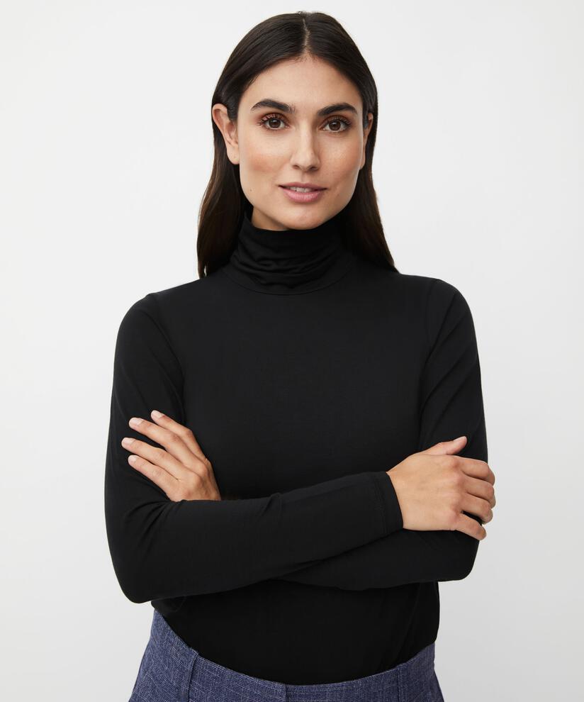 Brooklyn JERSEY Top, Black