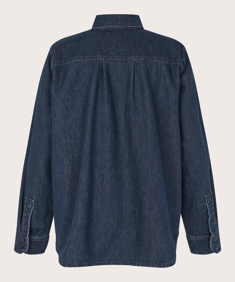Ishana Denim Shirt, Dark Denim