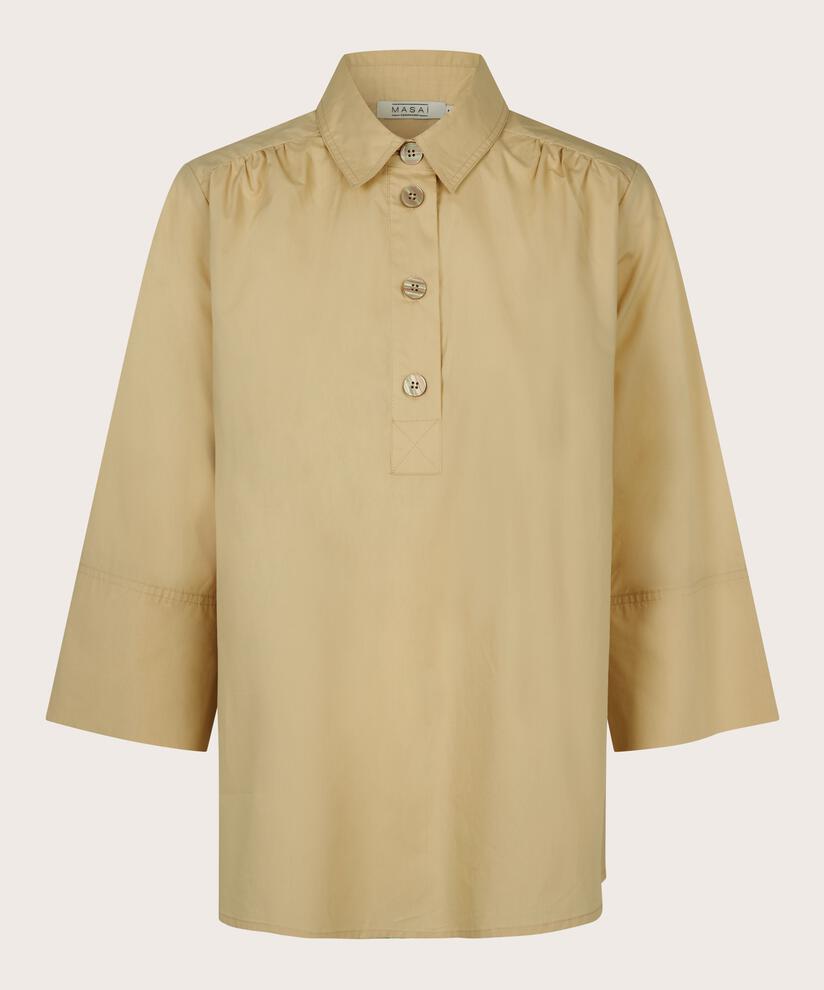 Briallen Blouse, Pale Khaki