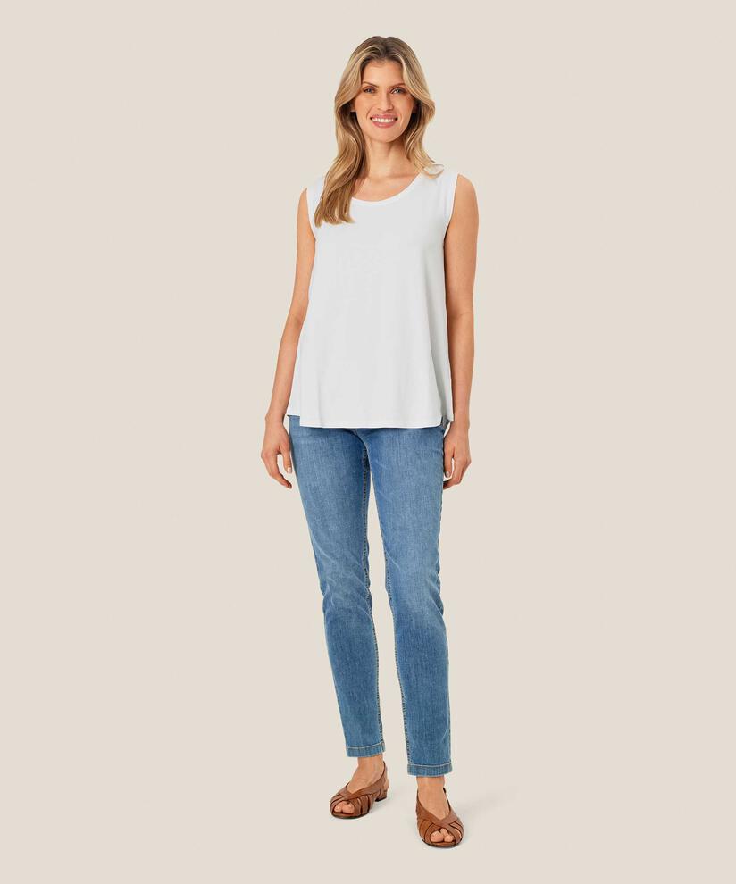 Elisa JERSEY Top, White