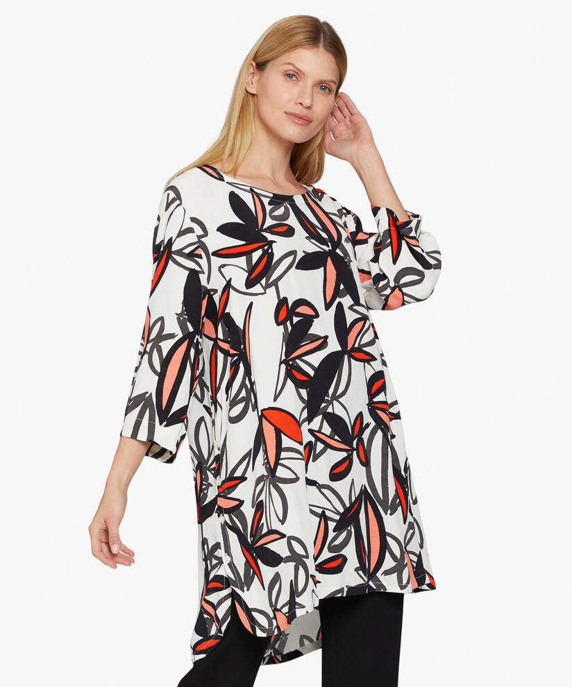 GARNETTA TUNIC, Valient Poppy