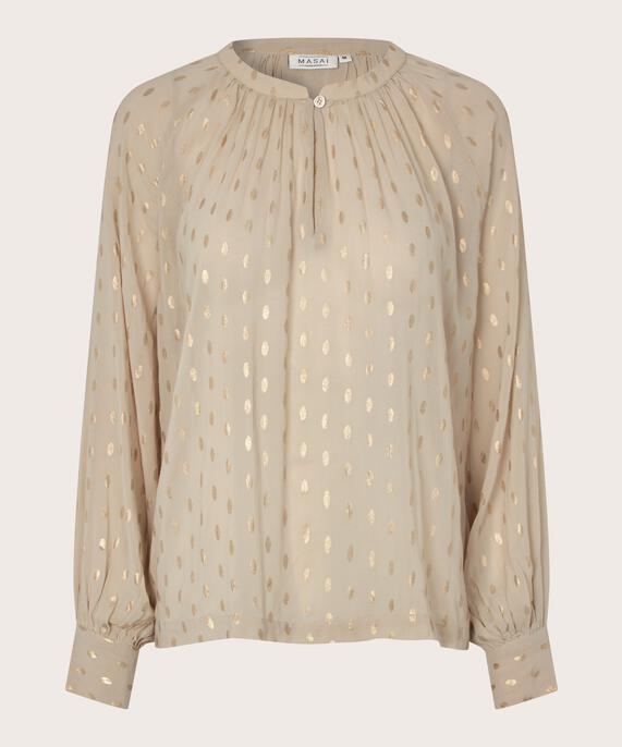 Dornessa Blouse, Oxford Tan
