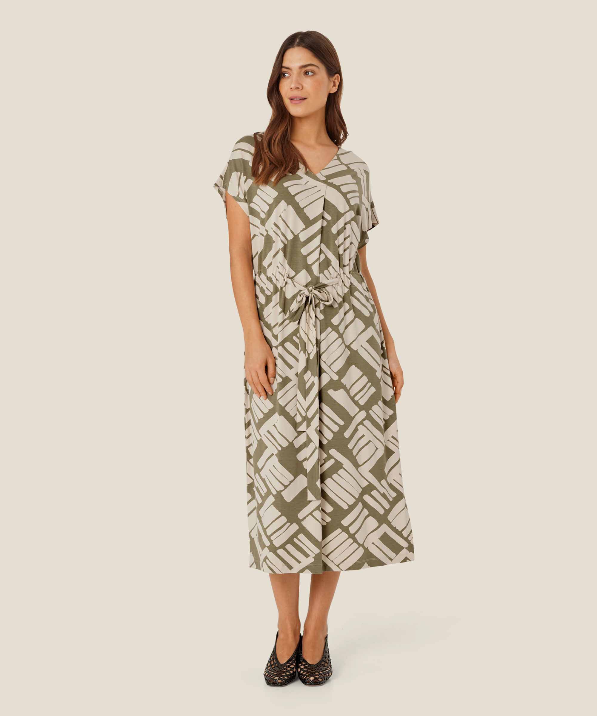 Novato JERSEY Dress, Dusky Green