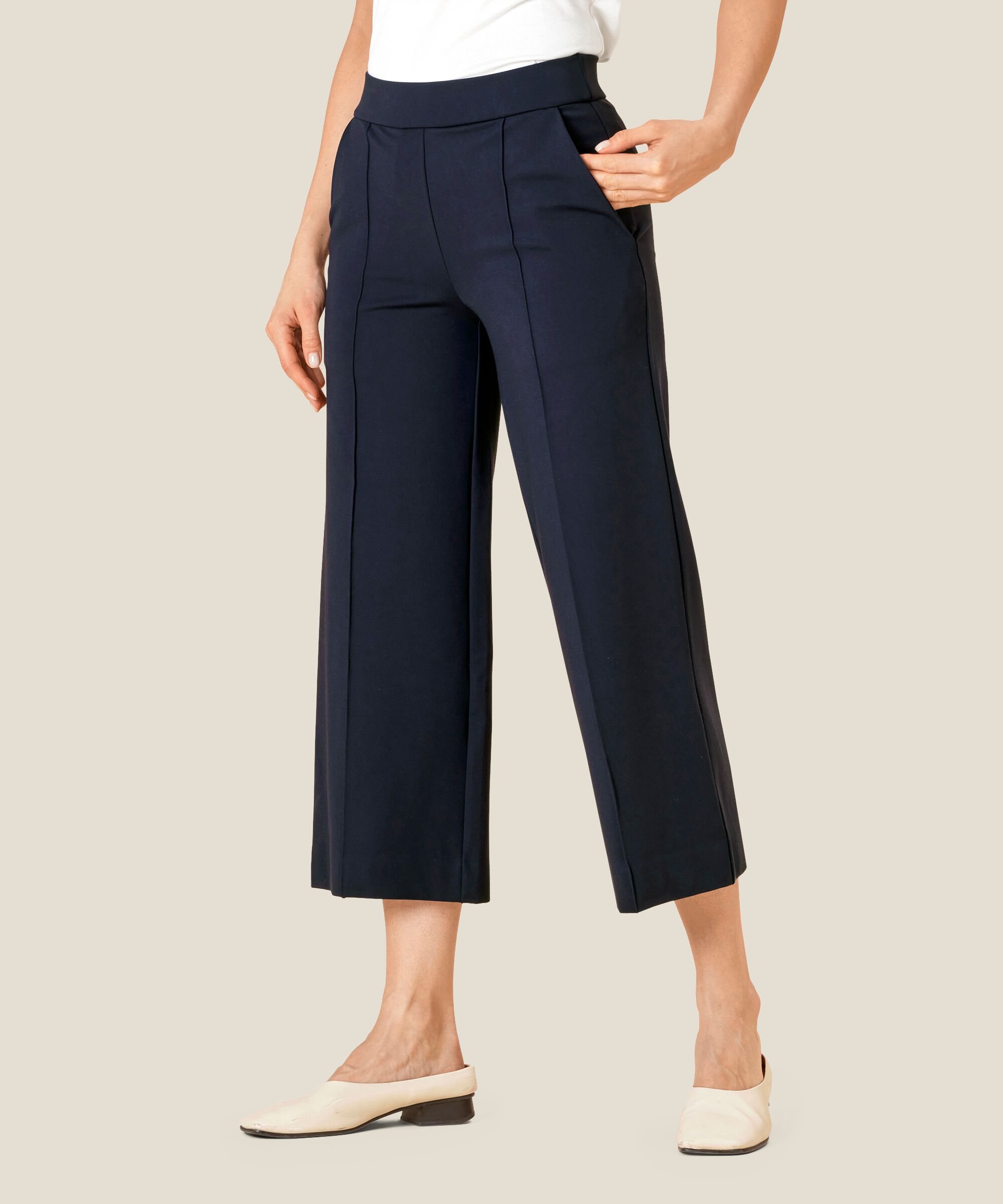 Piana JERSEY Trousers, Navy