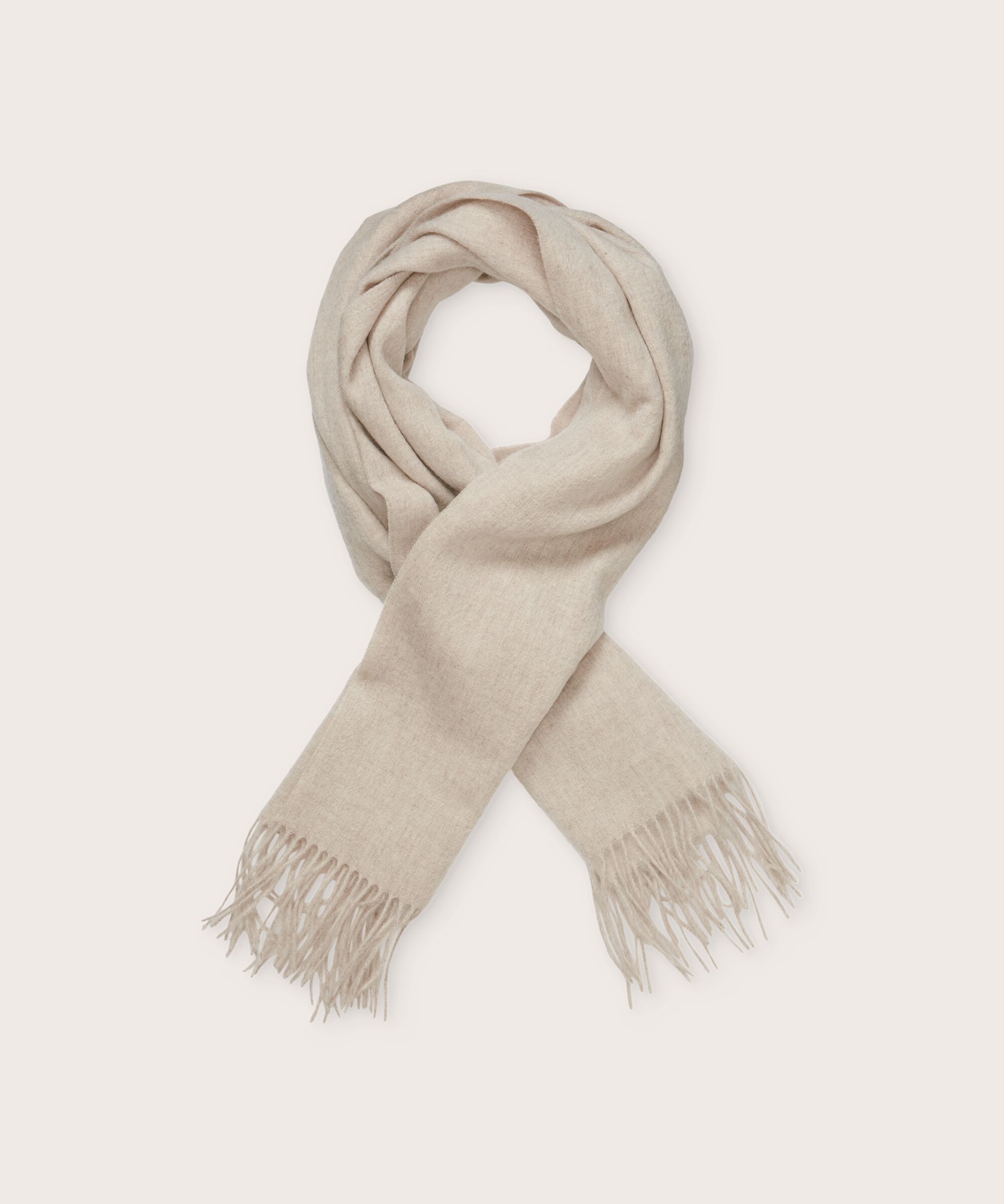 Anna Scarf, L beige mel