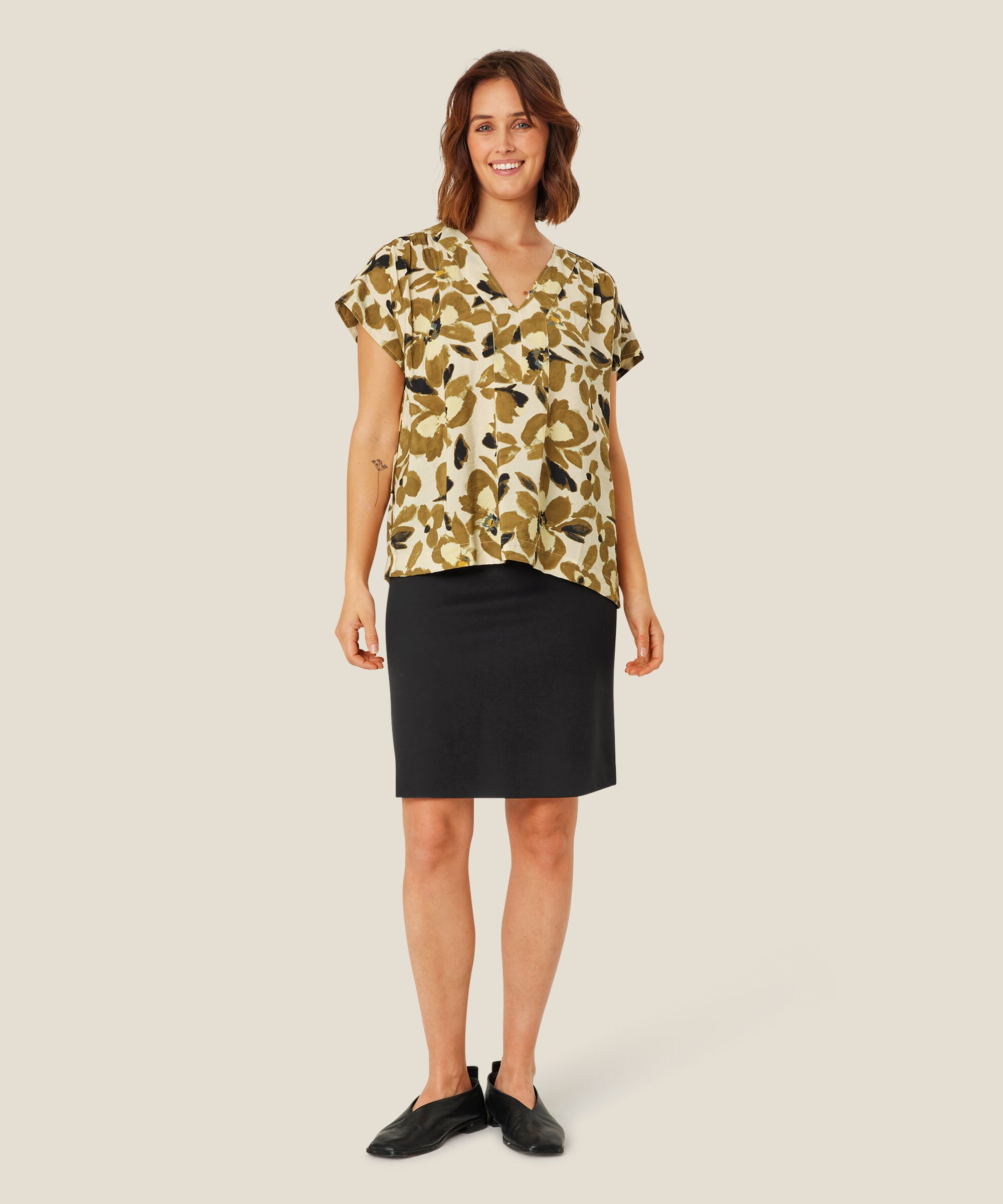 Salma JERSEY Skirt, Black