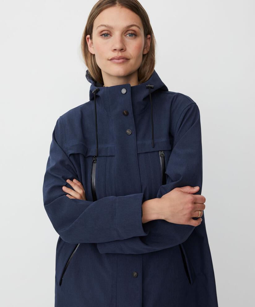 Tolivia Softshell Coat, Mood Indigo