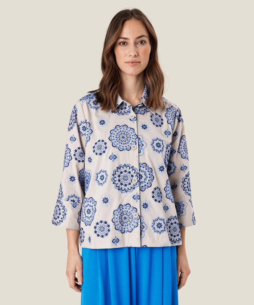 Idakaia Shirt, Nebulas Blue