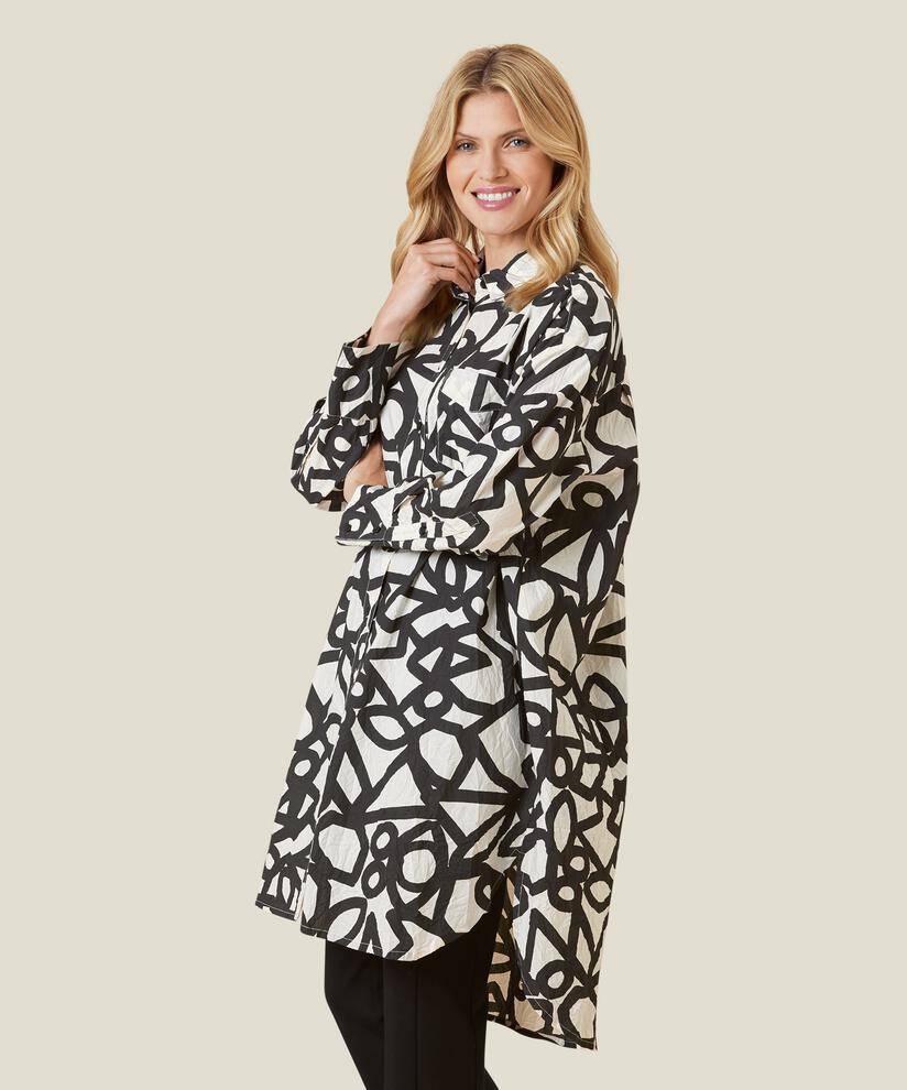 NIZZY SHIRT DRESS, Whitecap
