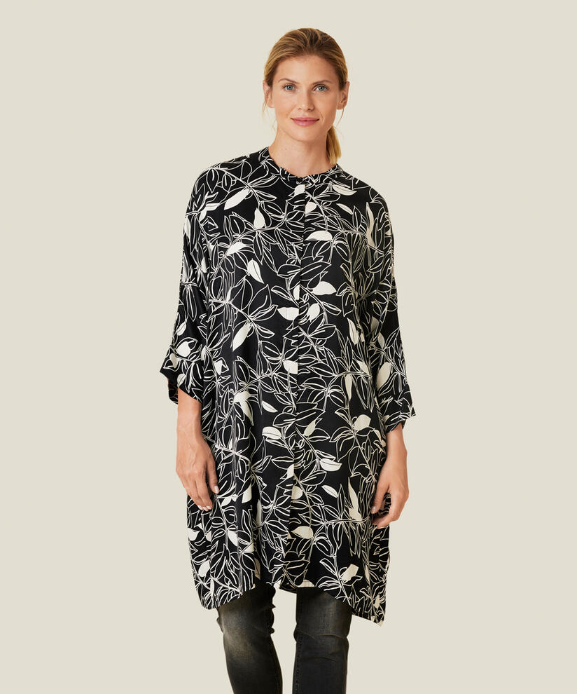 IOSETTA SHIRT DRESS, Black