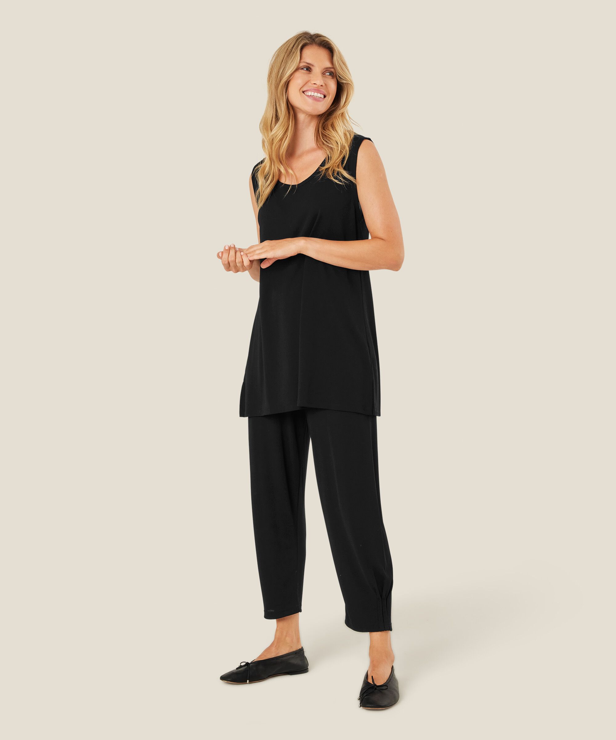 Patti JERSEY Trousers, Black