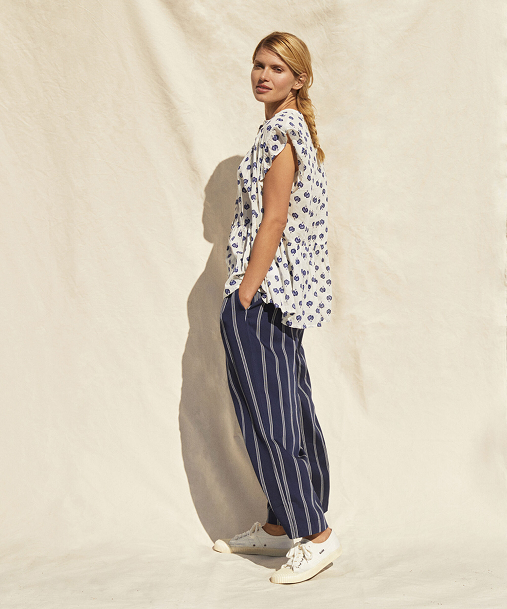 PARI TROUSERS, Navy