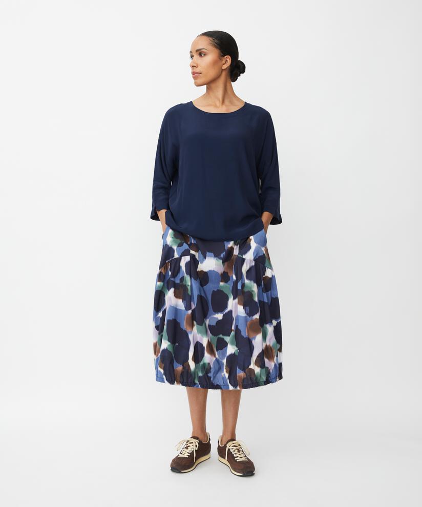 Becca Blouse, Navy Blazer