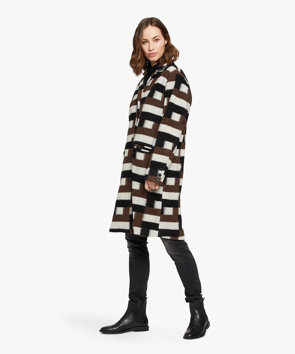 TURA WOOL COAT, Chestnut
