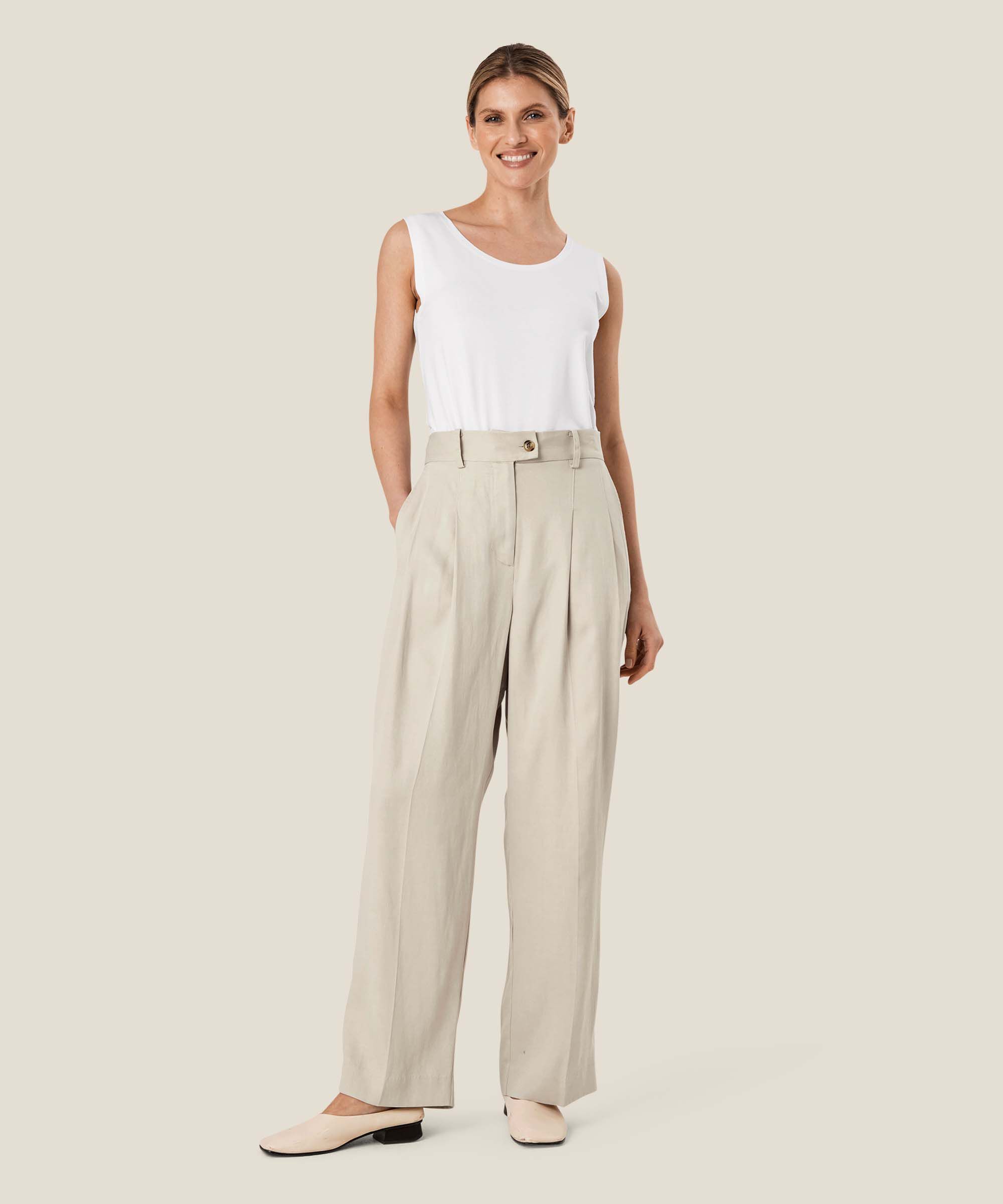 Perlias Trousers, Silver Cloud