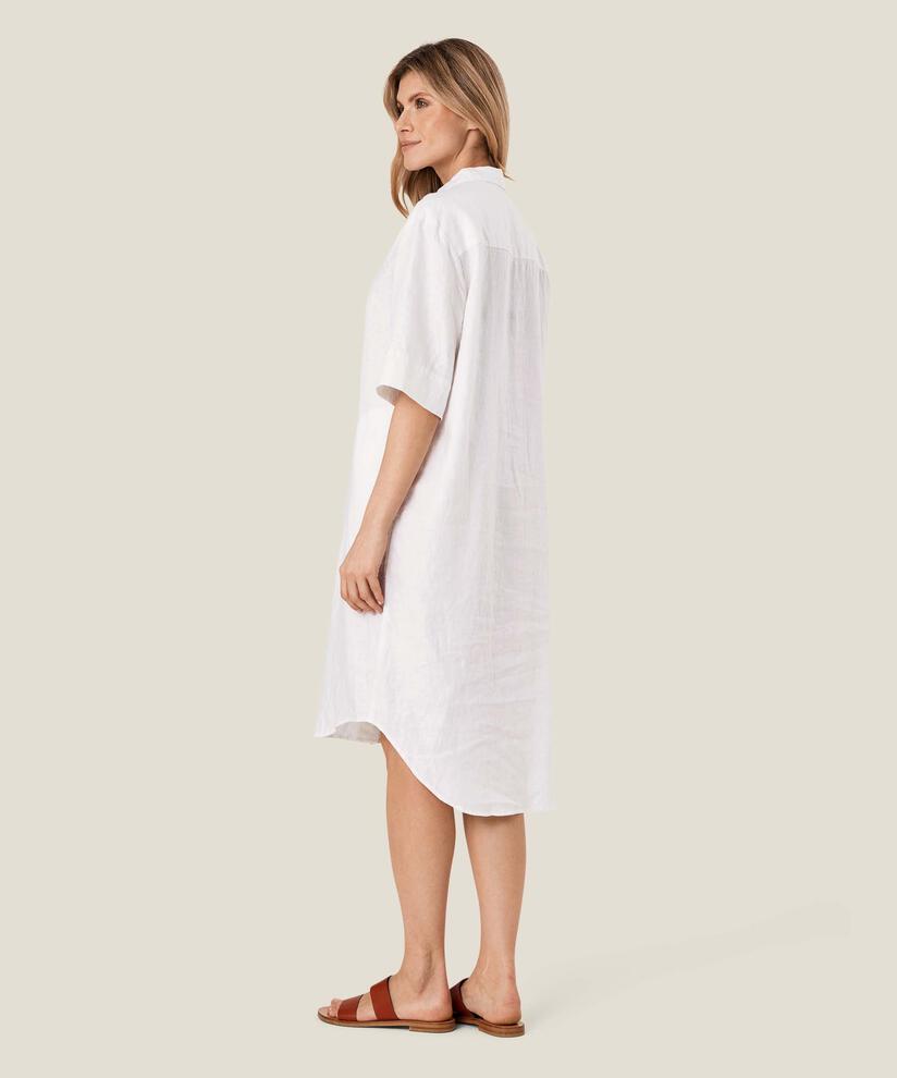 NYKOLIA SHIRT DRESS, White