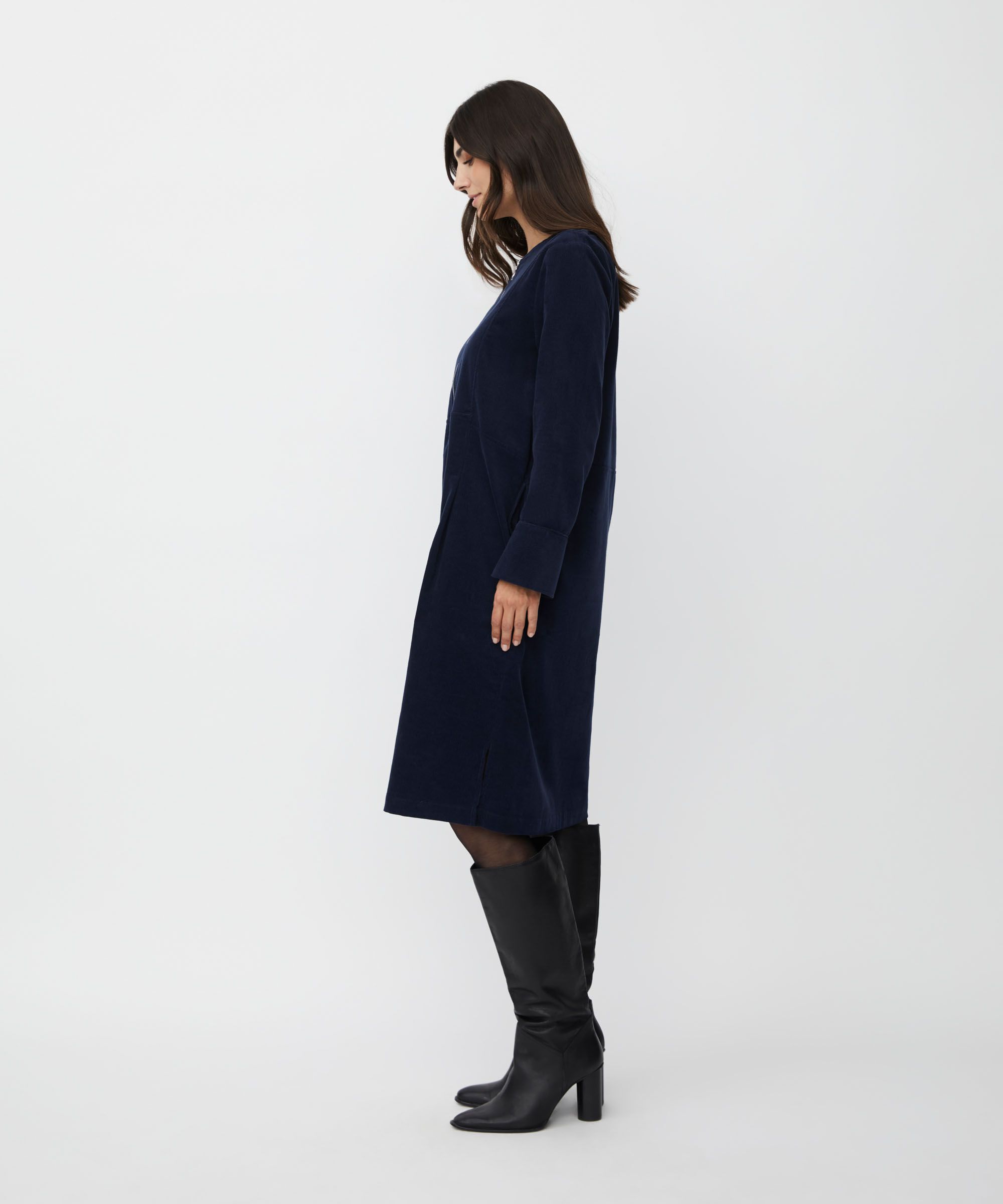 Nilyra Dress, Navy Blazer