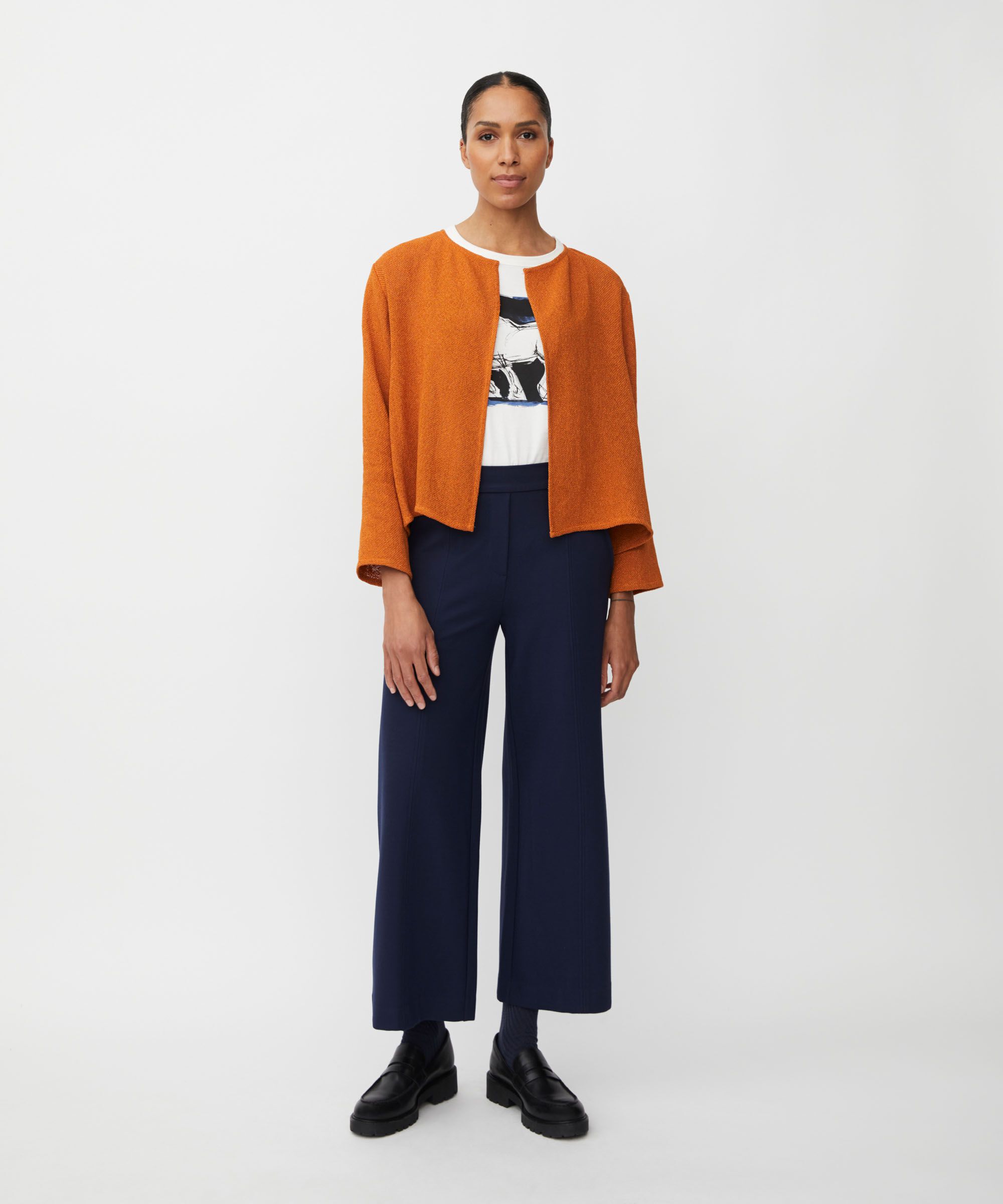 Paxora JERSEY Trousers, Navy Blazer