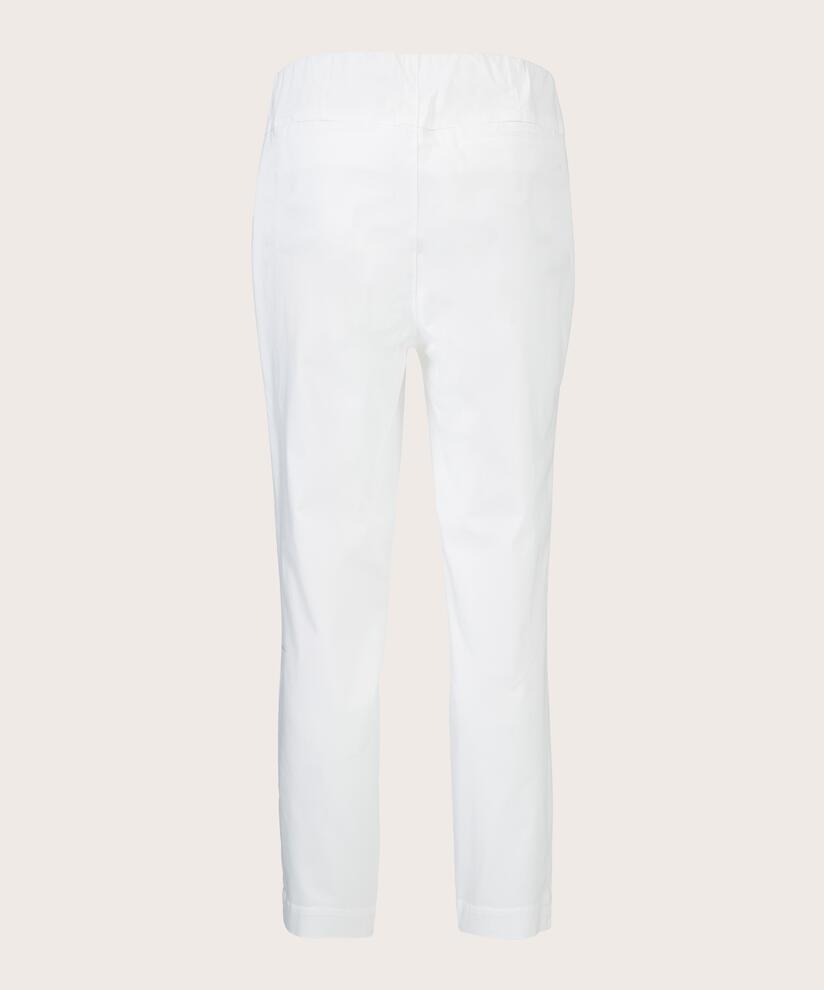 POPPY CROPPED TROUSERS, White