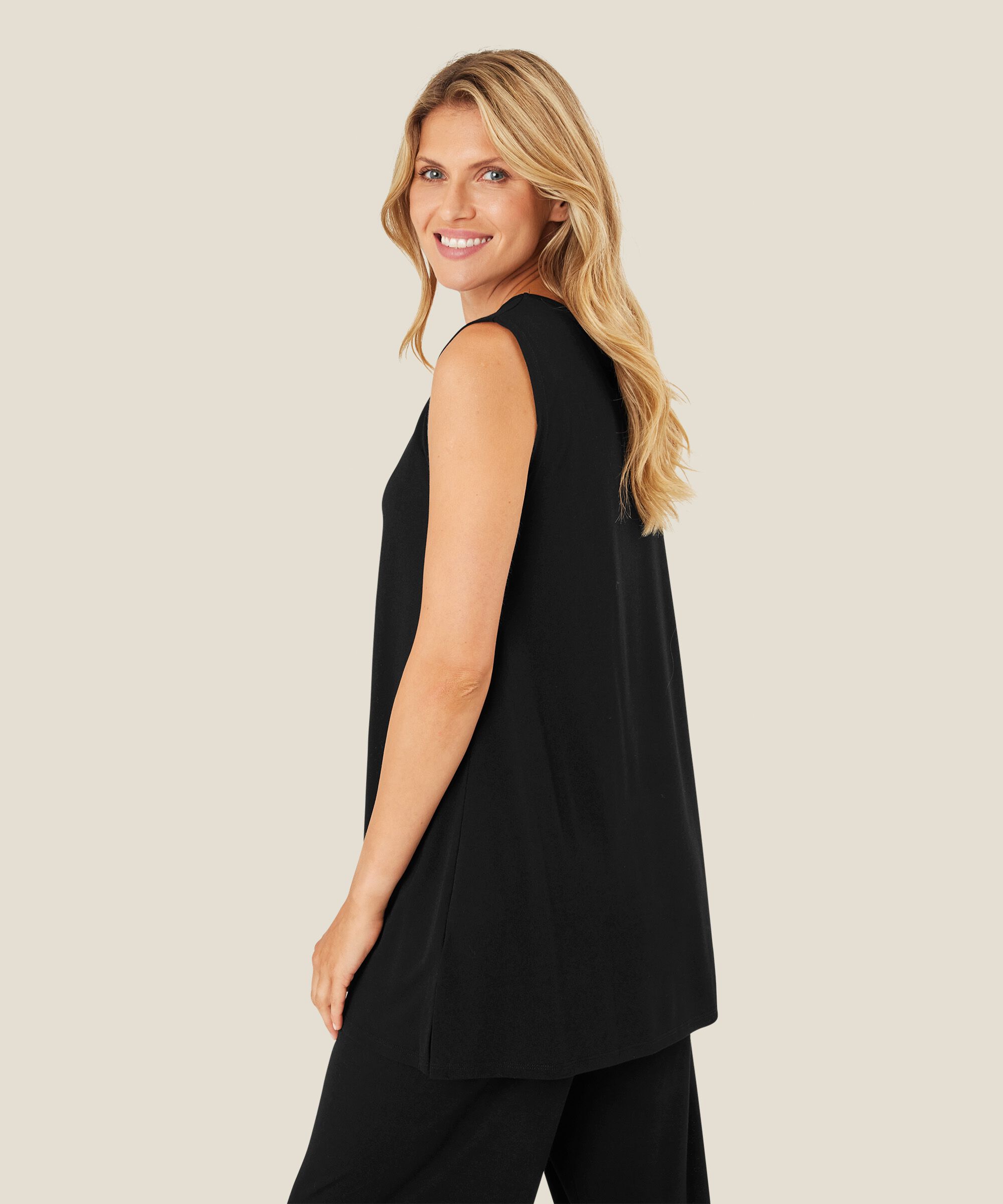 Elta JERSEY Top, Black