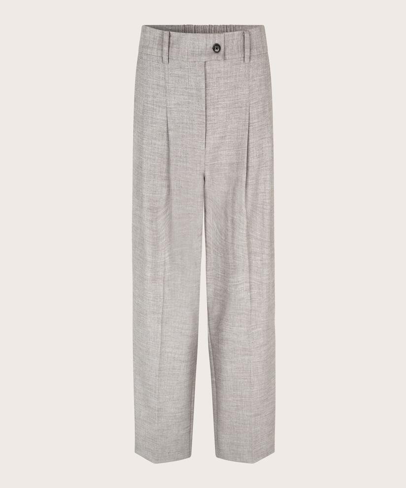 Perlias Trousers, L. Grey mel.