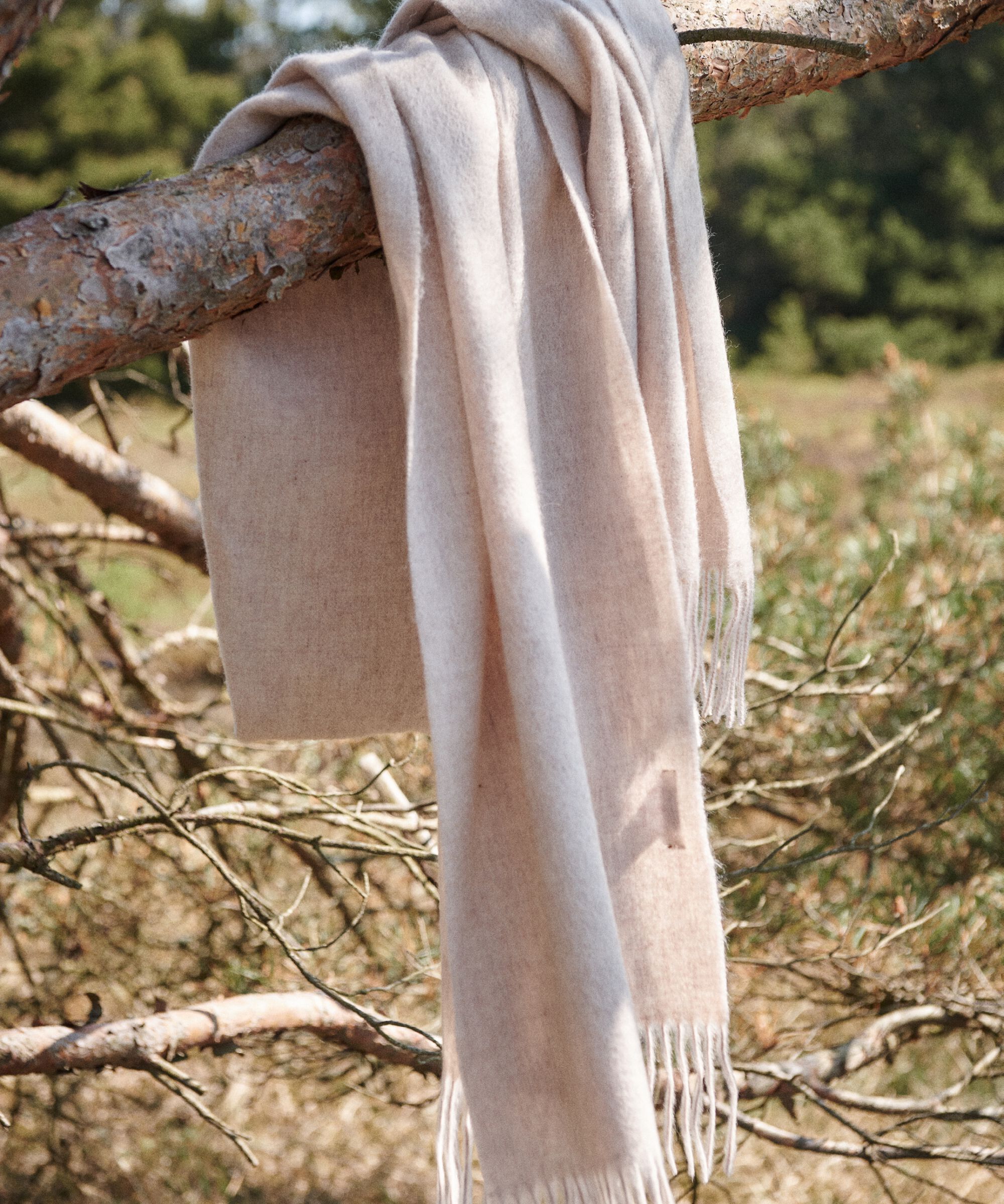 Anna Scarf, L beige mel