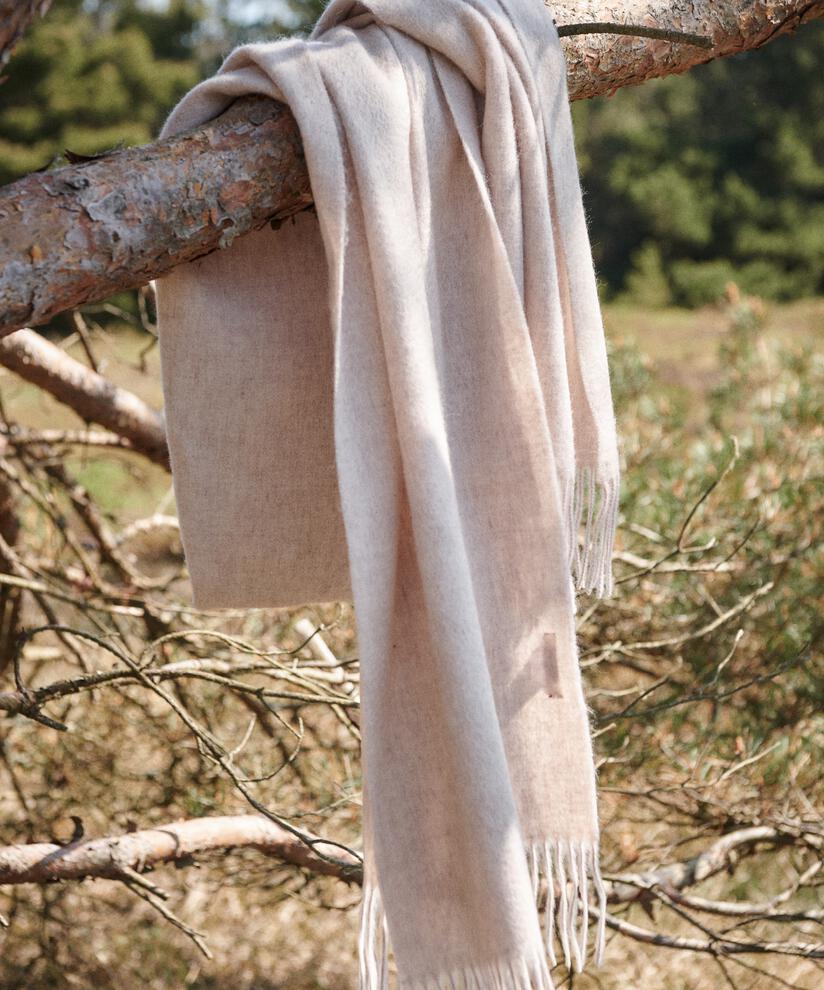 Anna Scarf, L beige mel