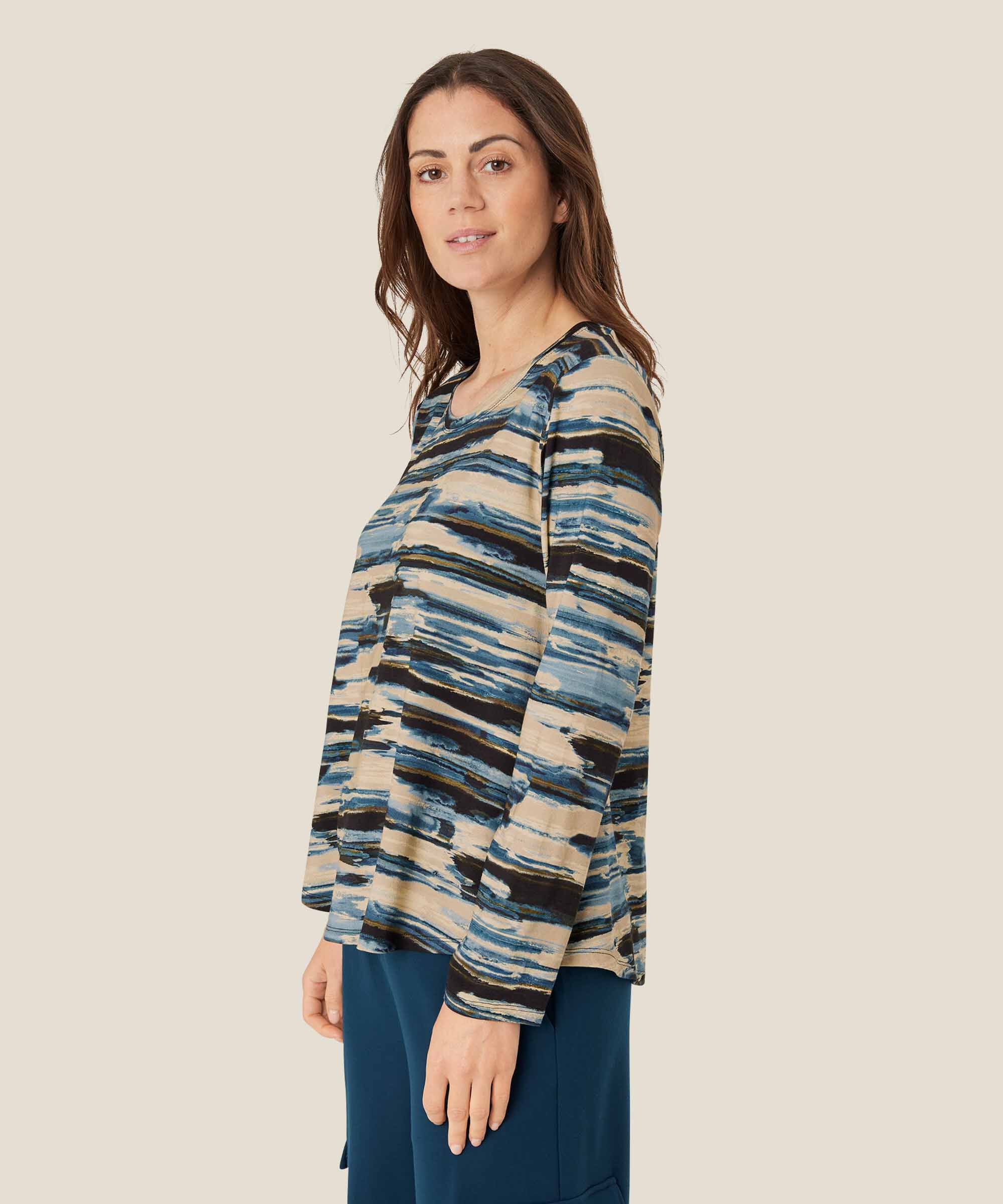 Badisna JERSEY Top, Blue Fog