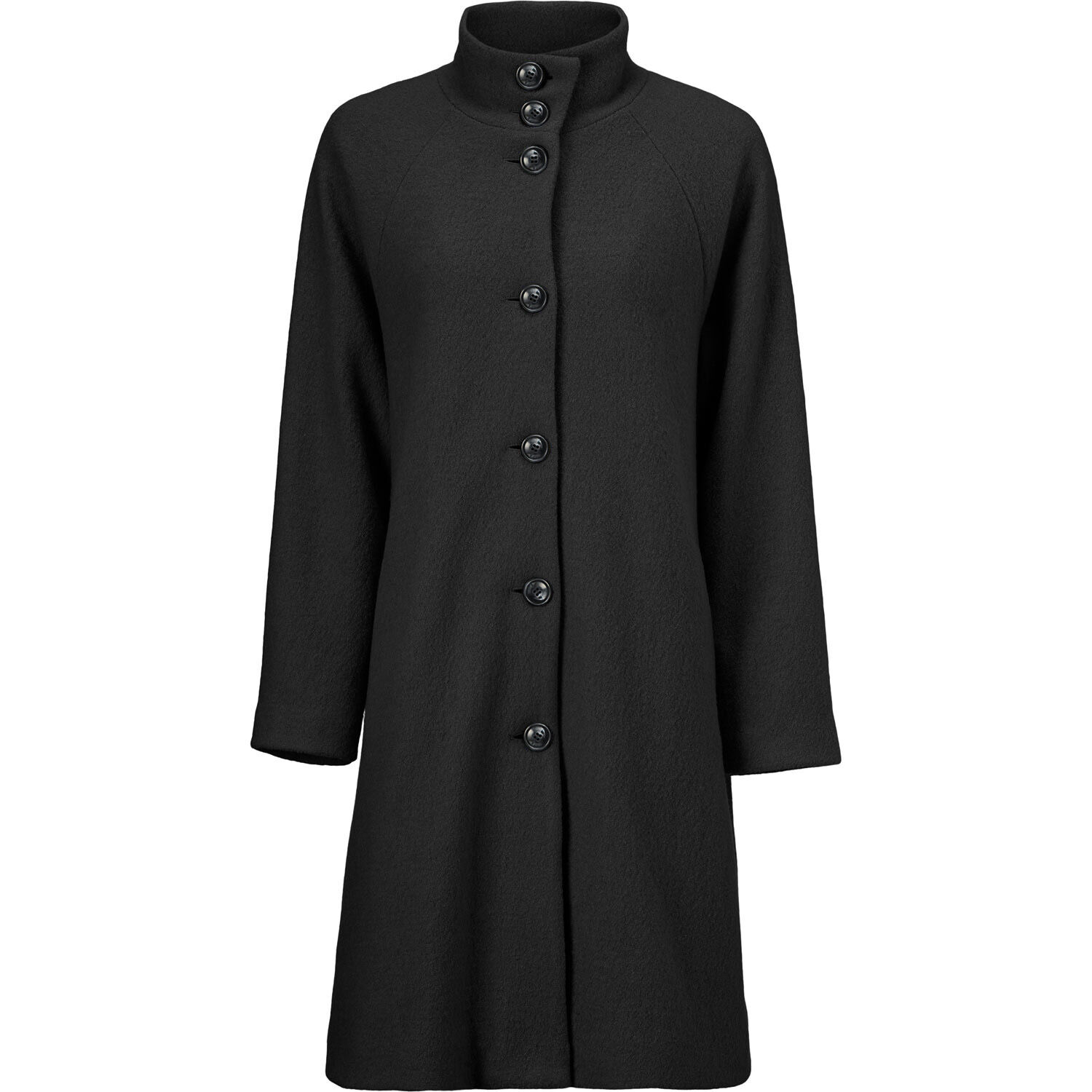TESSA WOOL COAT, Black