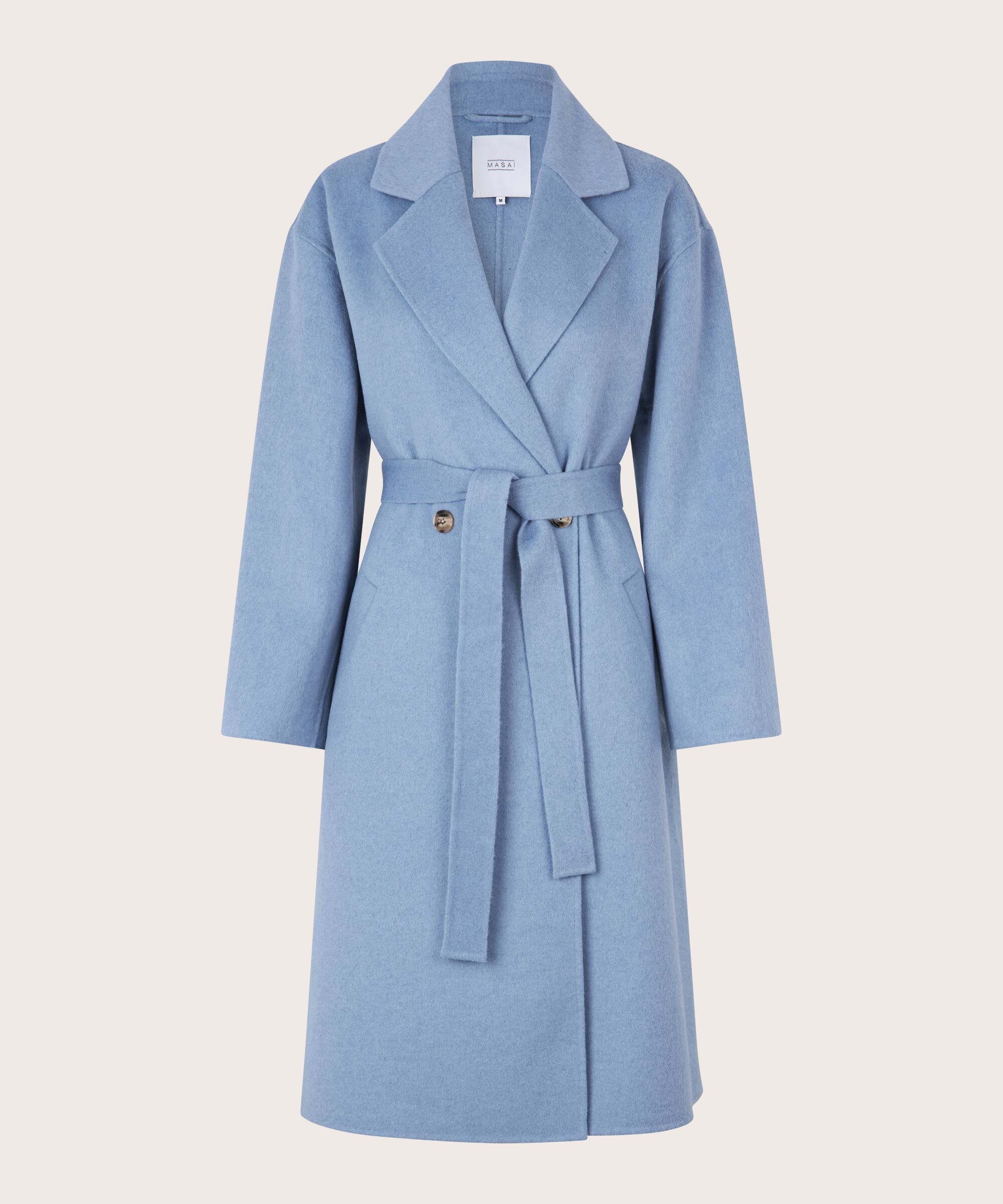 Tasha Wool Coat, Ashley Blue
