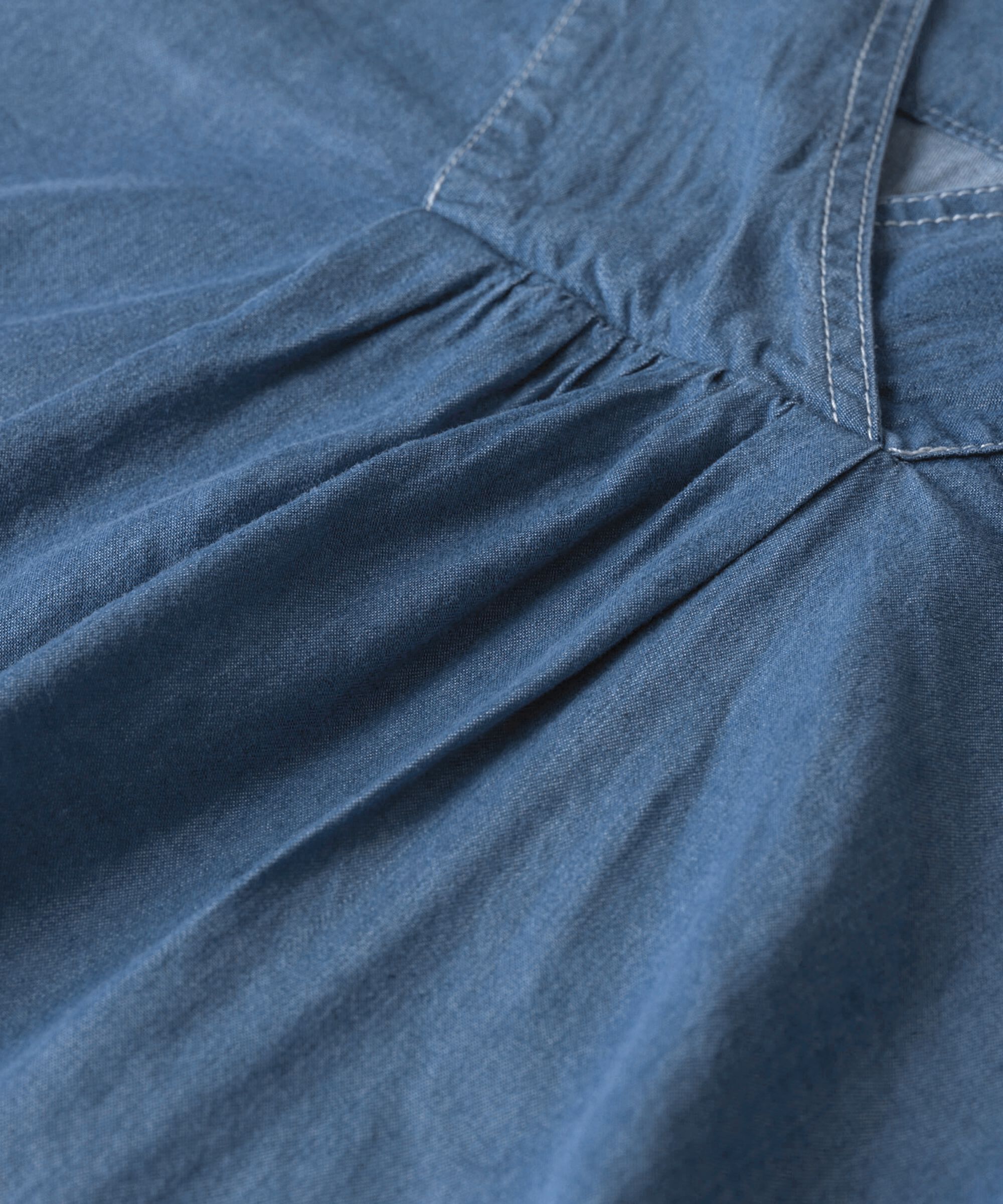 DOMICIA BLOUSE, Blue Denim