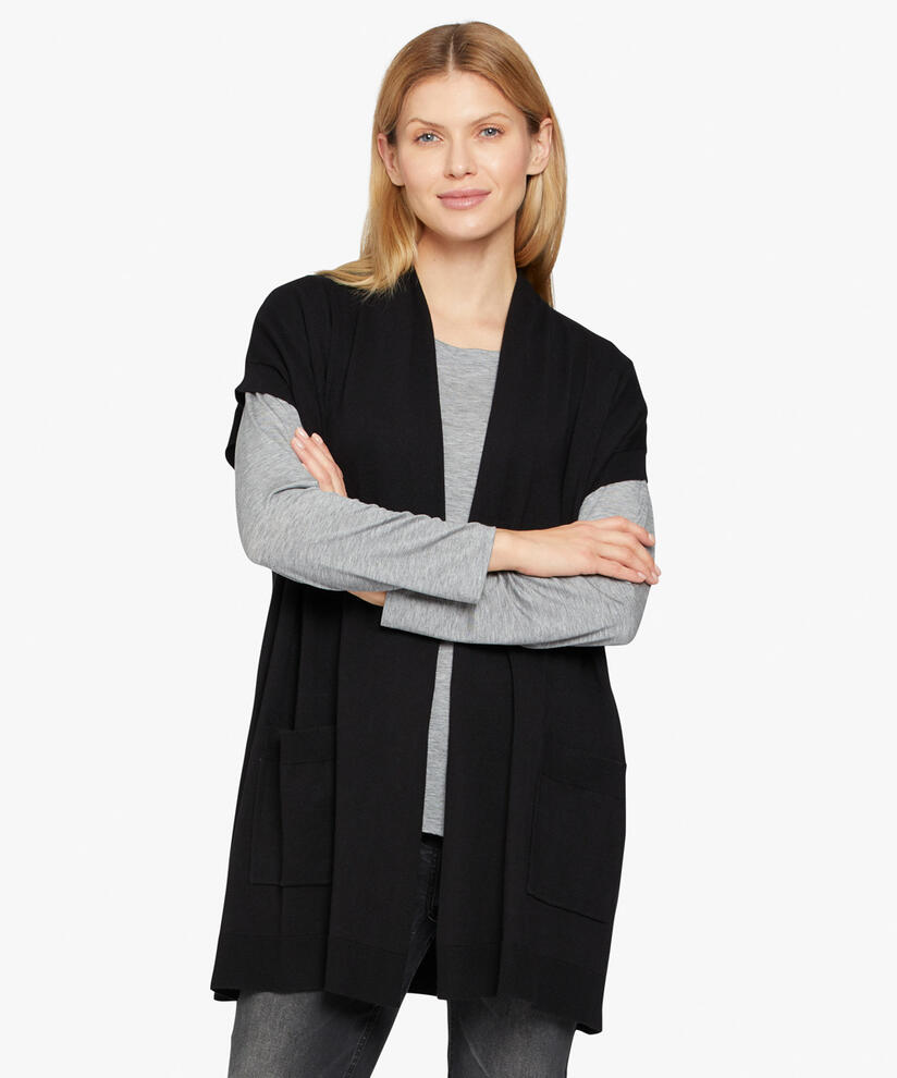 LEENA WAISTCOAT, Black