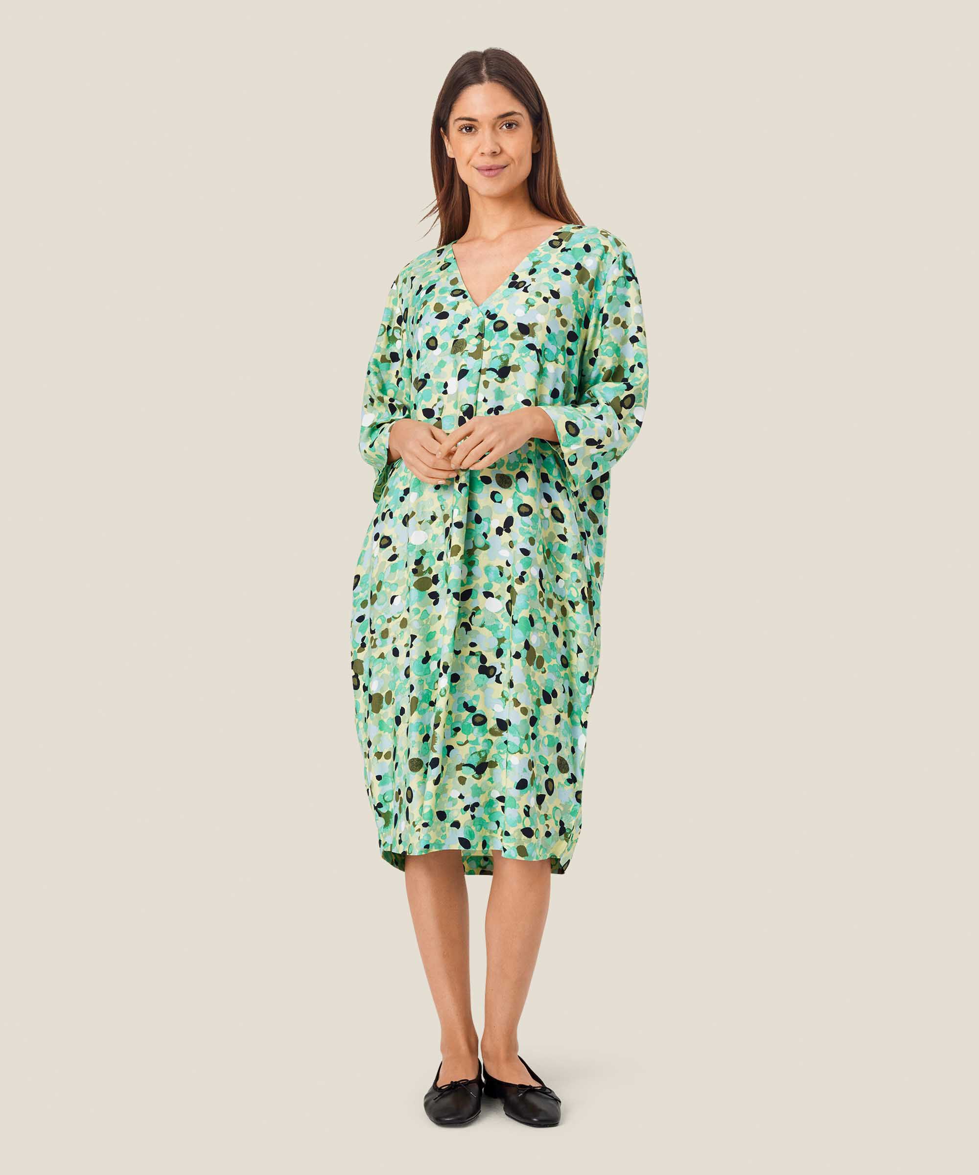 Nodetta Dress, Winter Green