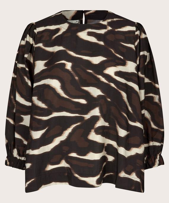 Brisa Blouse, Coffee Bean