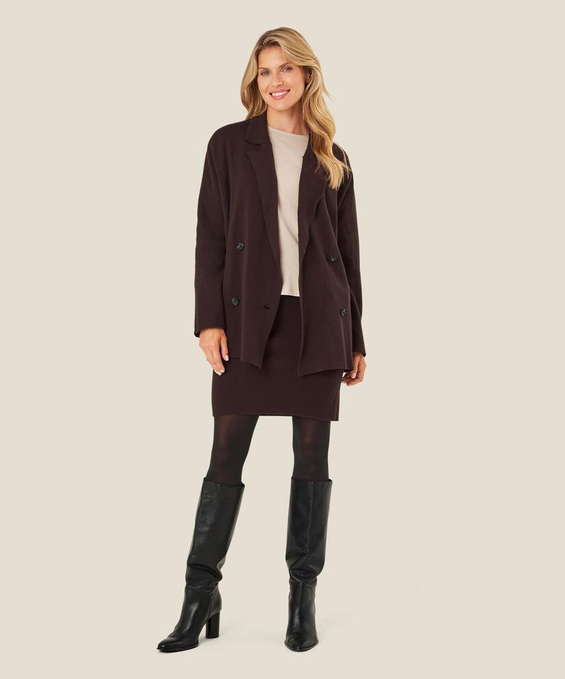 Syllie Skirt, Coffee Bean