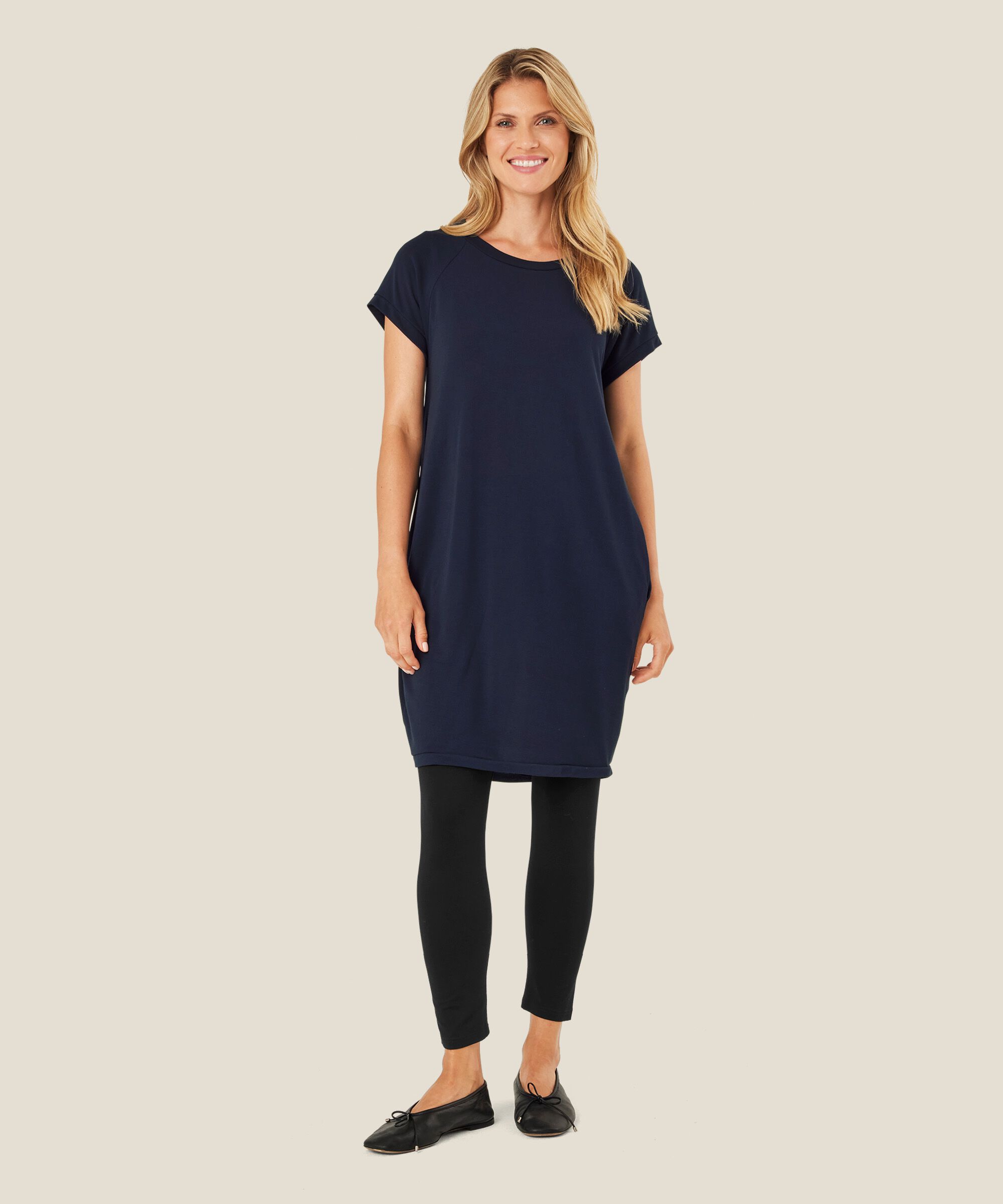 Galina JERSEY Tunic, Navy
