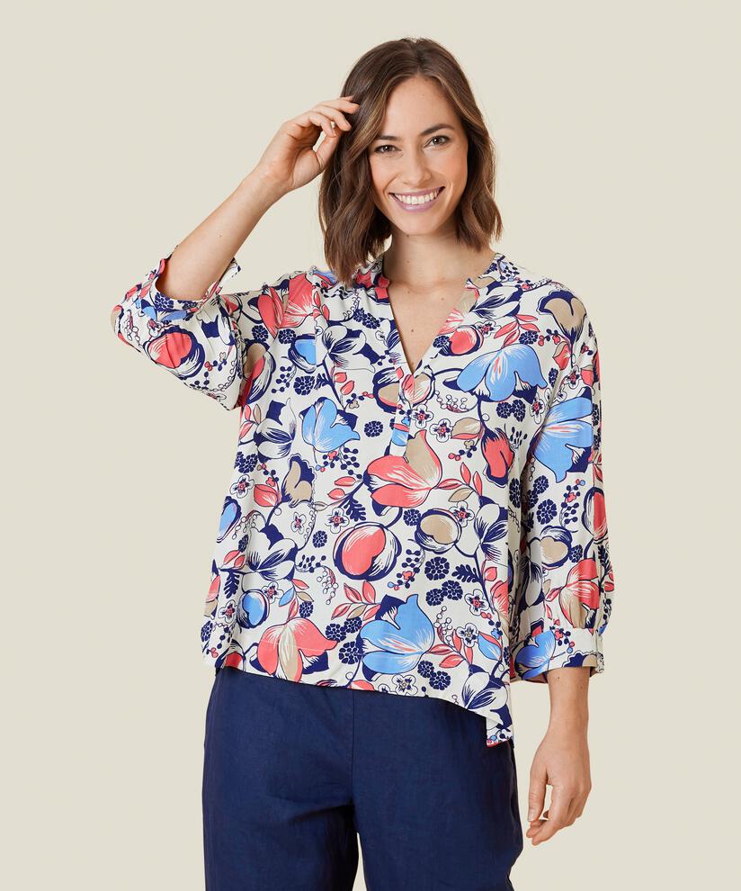 DOBRA BLOUSE, Spiced Coral, hi-res