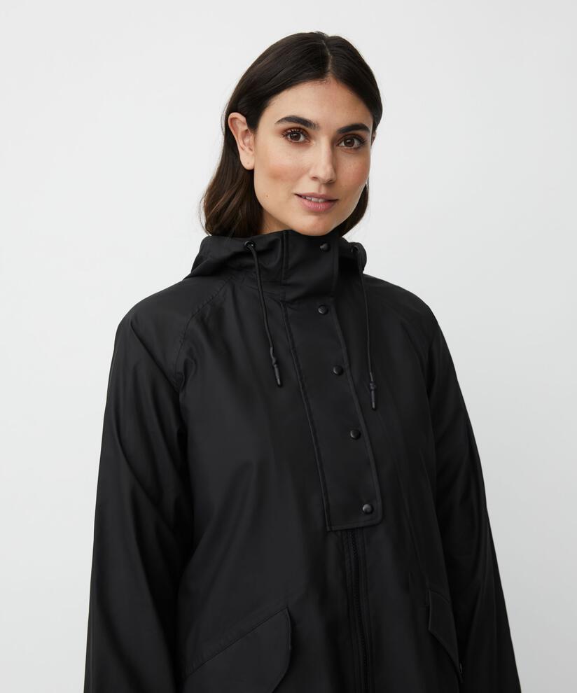 Theia Rain Coat, Black