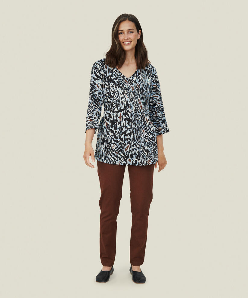 KATA TOP, Faded Denim