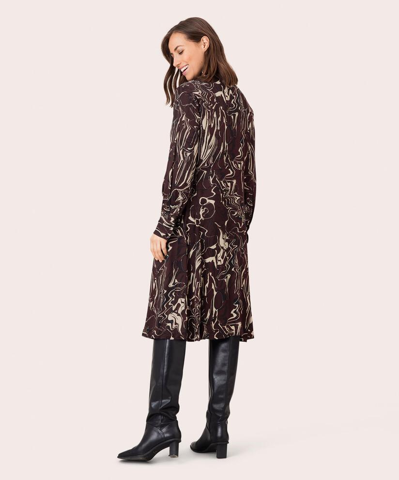 Nadia Shirt Dress, Coffee Bean