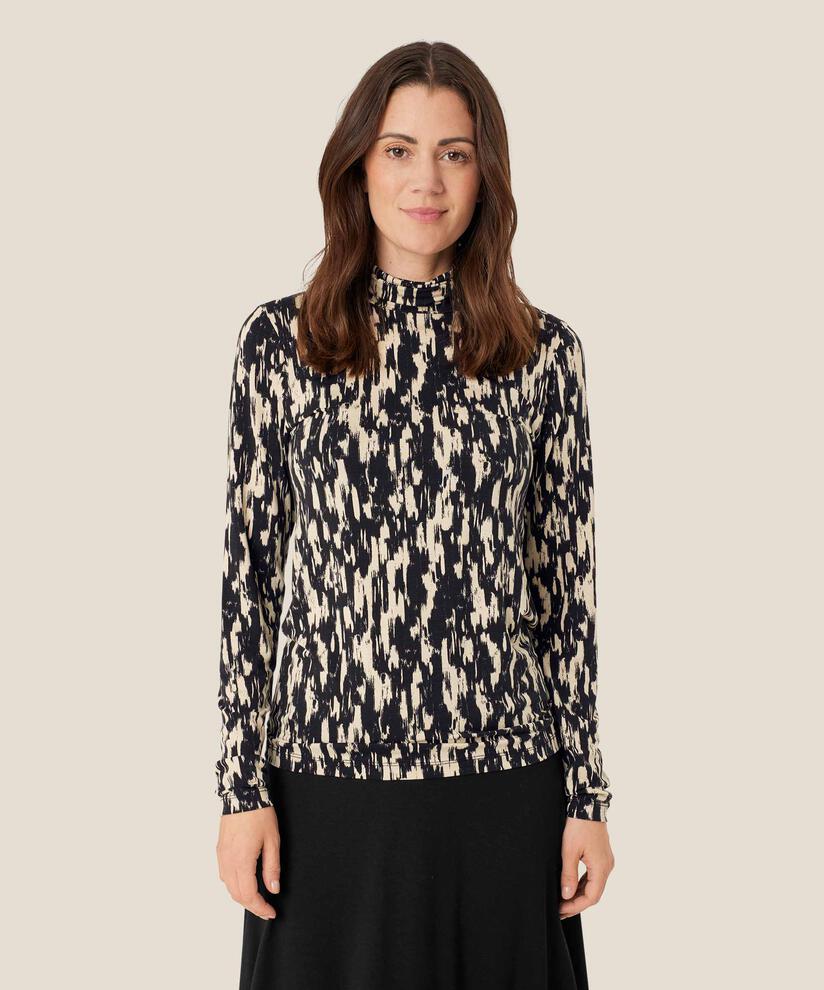 Brooklyn JERSEY Top, Black