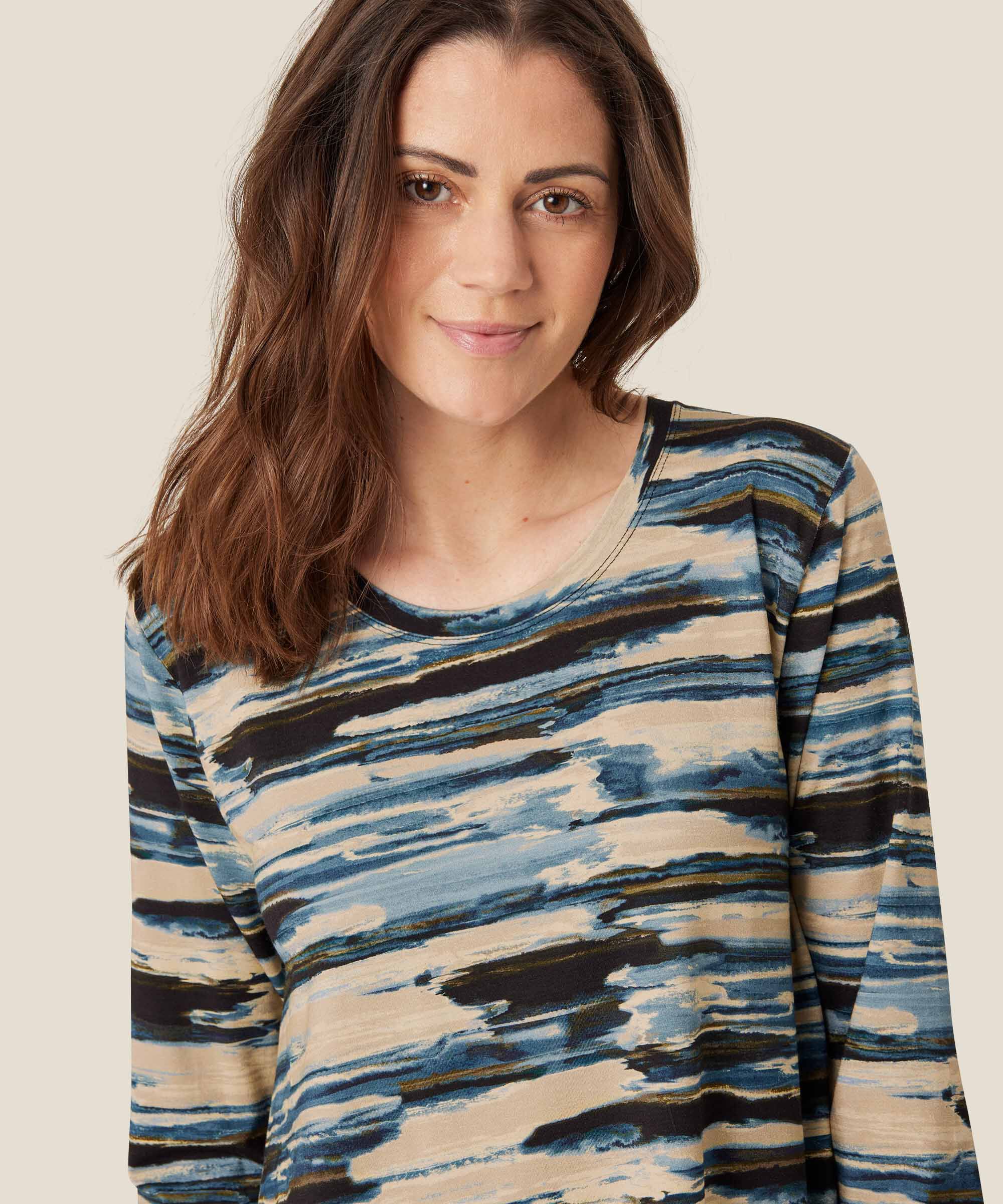 Badisna JERSEY Top, Blue Fog