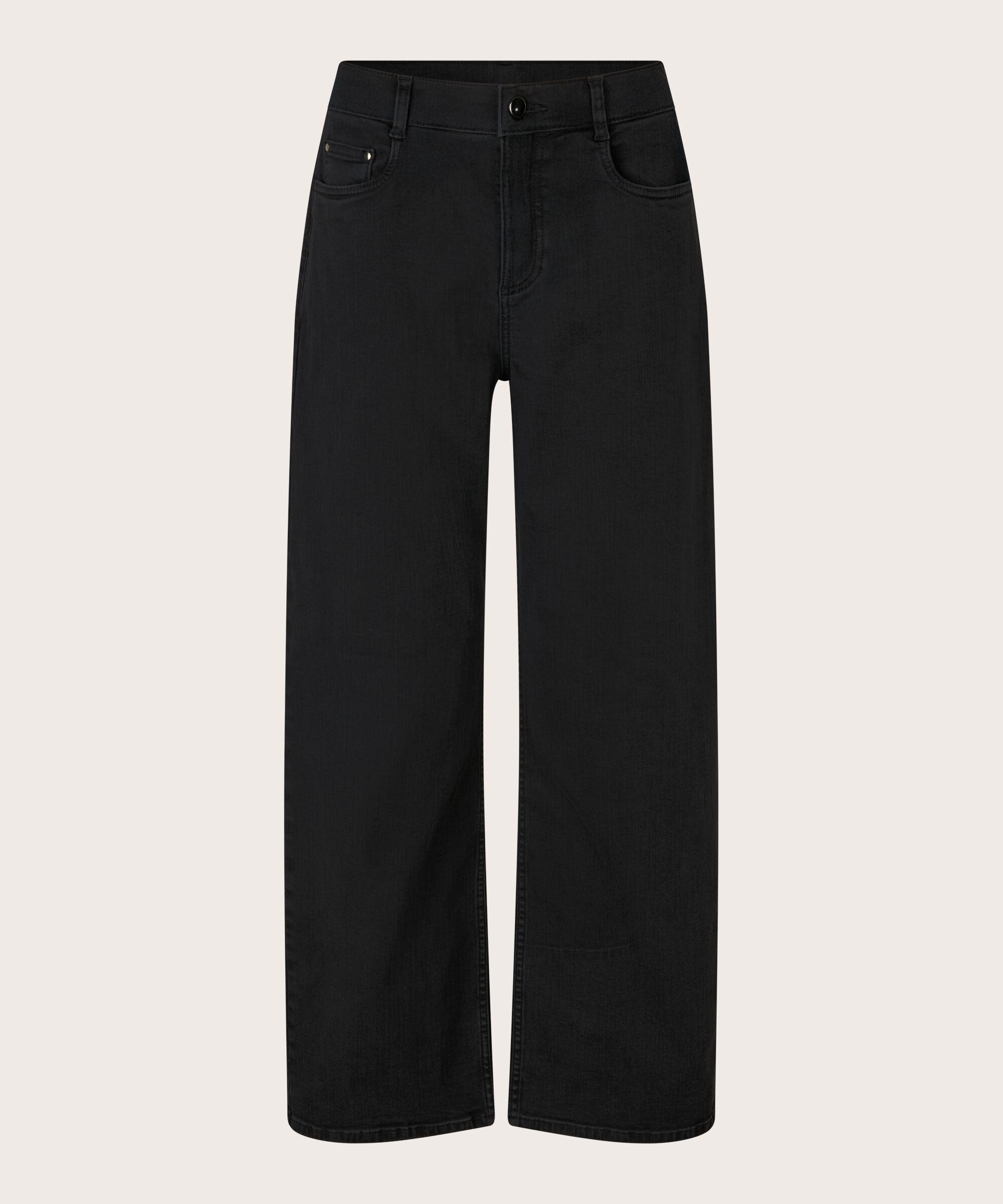 Philine Denim Trousers, Black