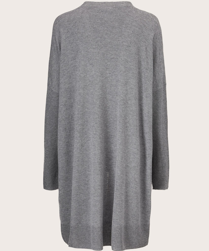 LUCY CARDIGAN, M. Grey mel.