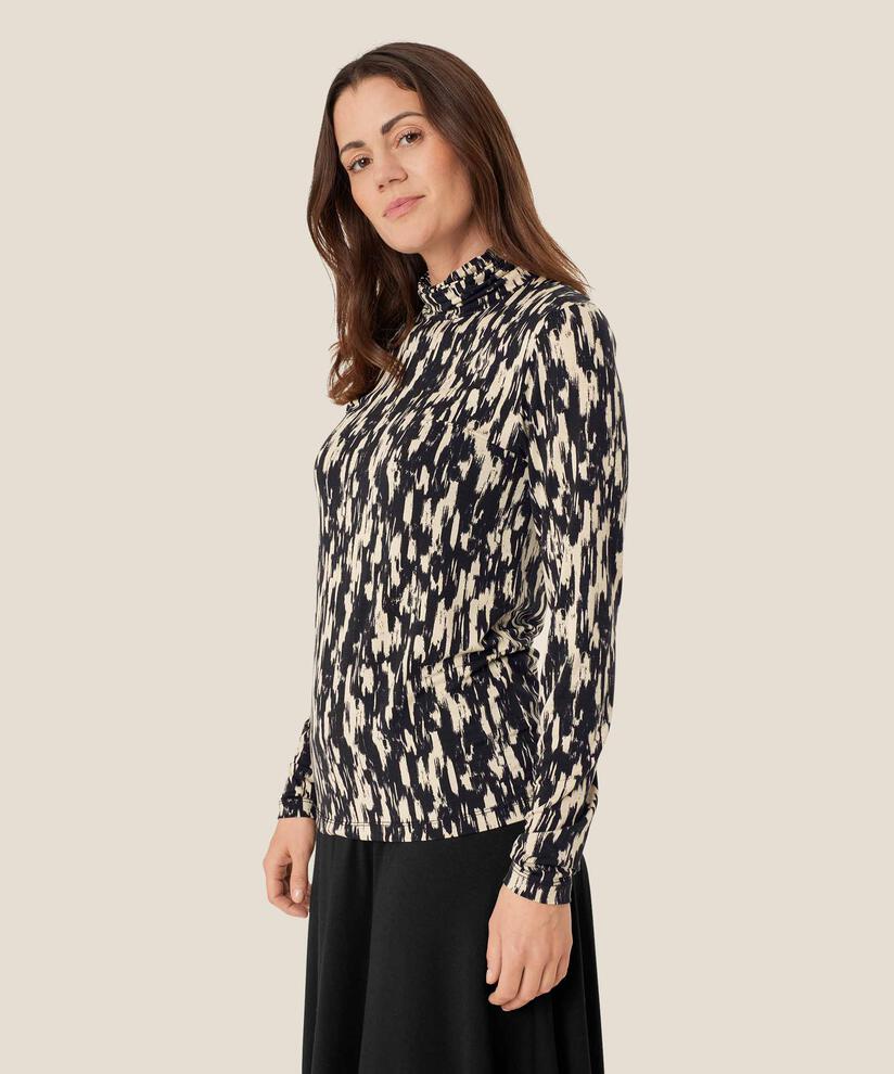 Brooklyn JERSEY Top, Black