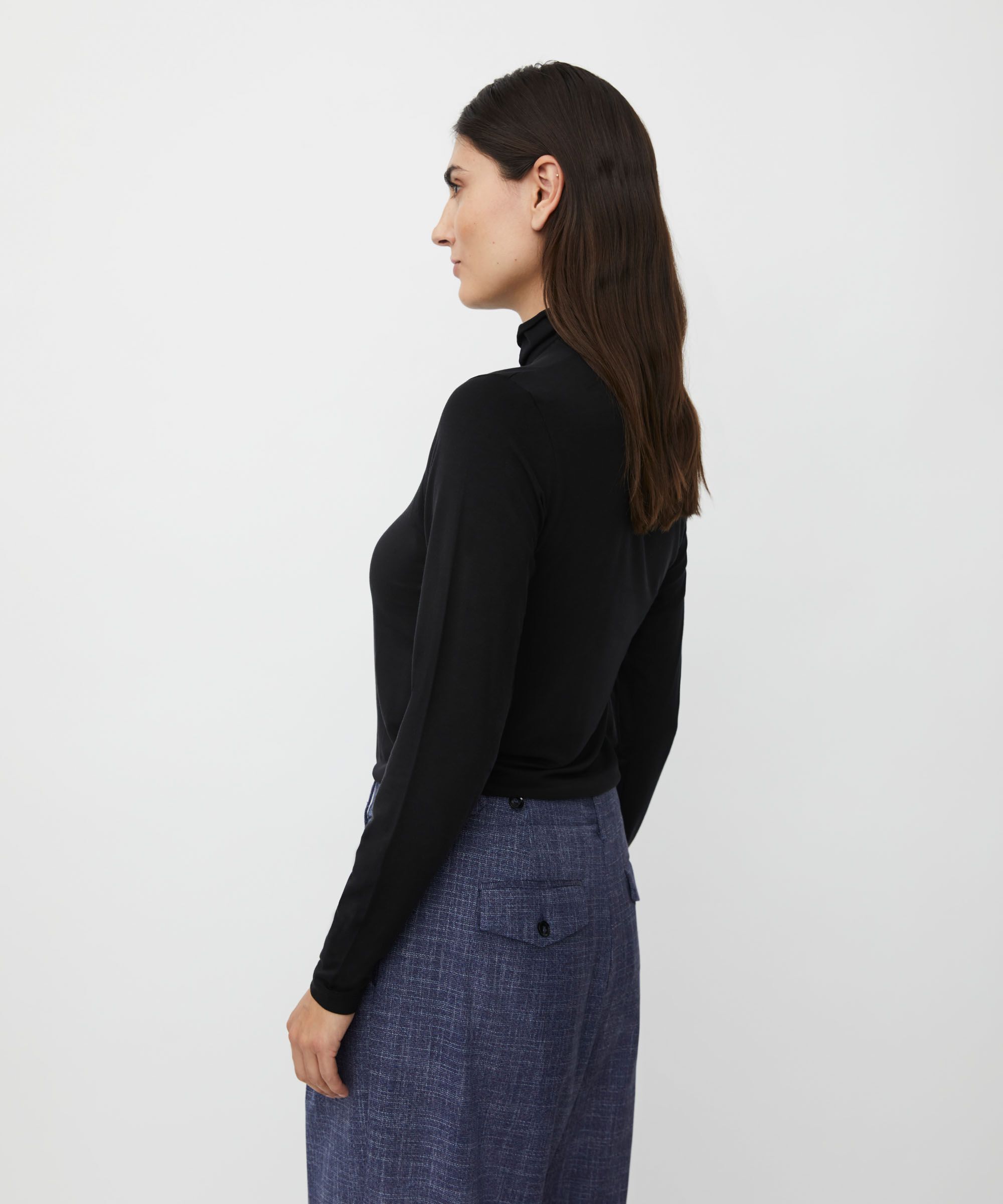 Brooklyn JERSEY Top, Black