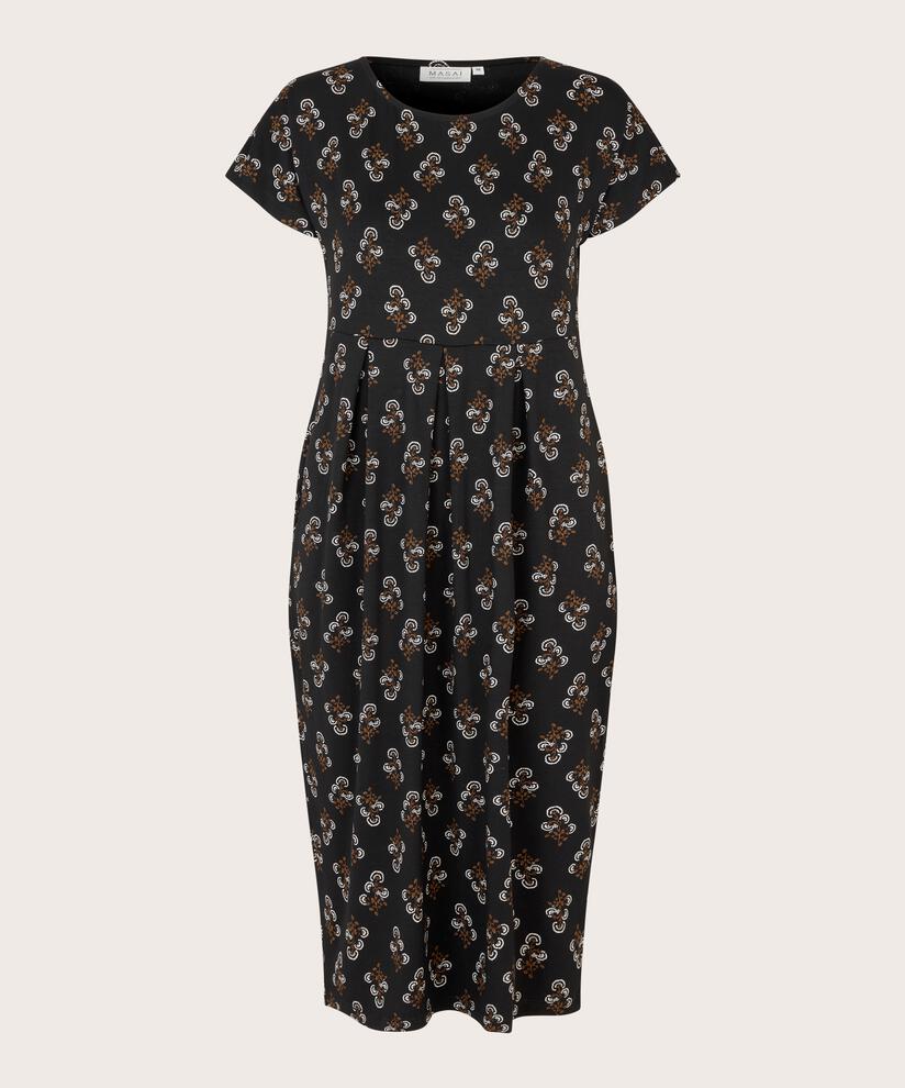 OLNIA JERSEY DRESS, Bronze Brown