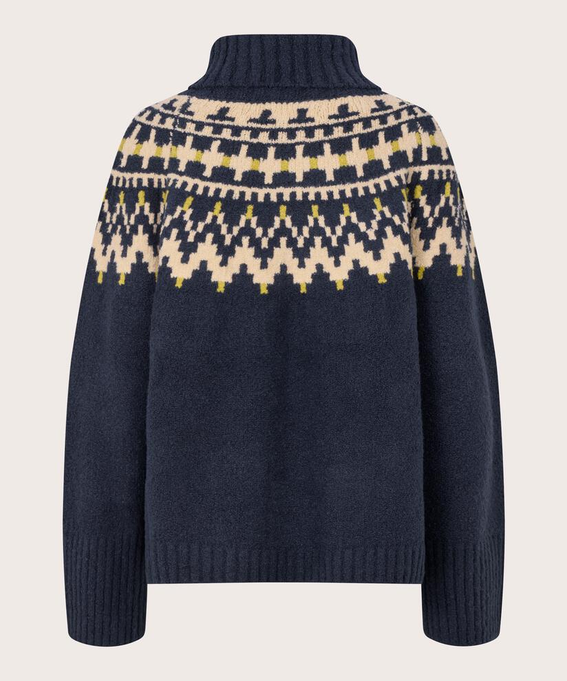 Fatima Jumper, Navy Blazer