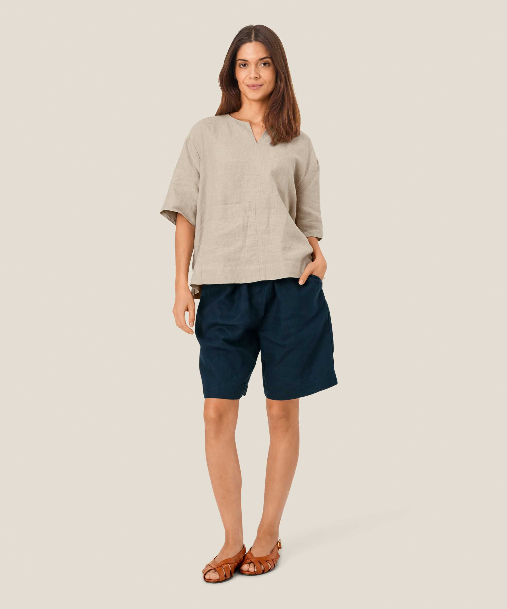 Dolorea Blouse, Natural